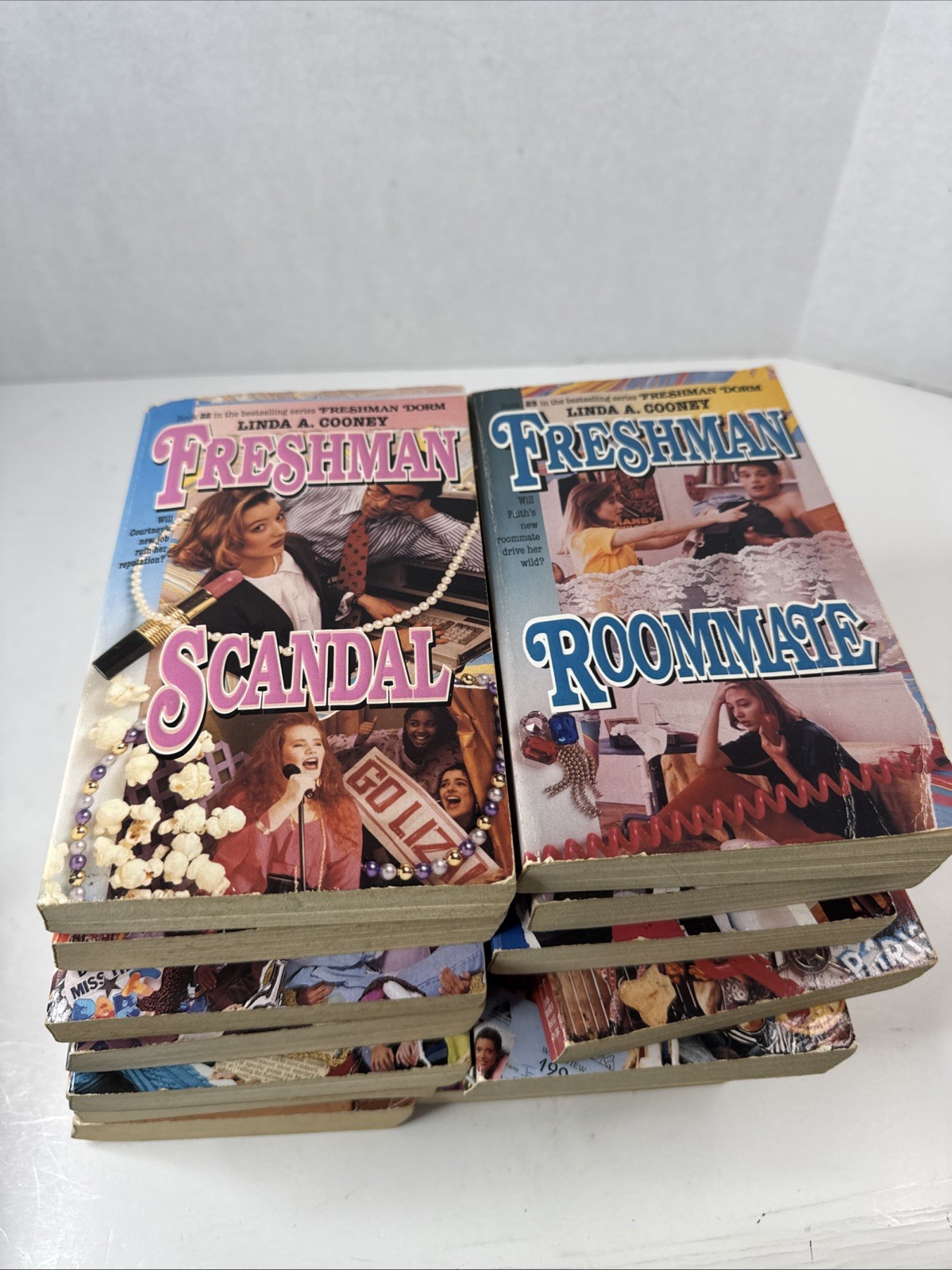 Vintage YA Freshman Dorm Series Lot of 16 Books 1990’s Linda A. Cooney Paperback