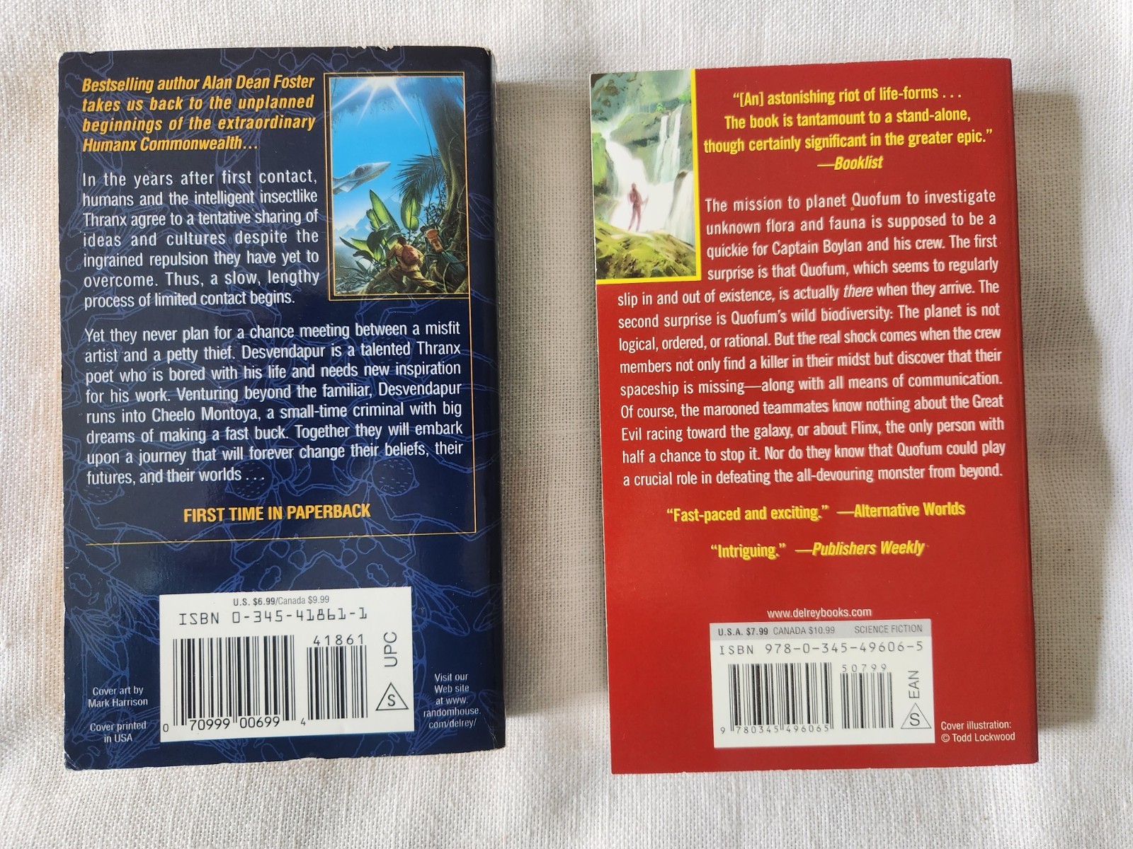 Alan Dean Foster Vintage Lot of 11 Books Pip & Flinx , Spellsinger, Commonwealh