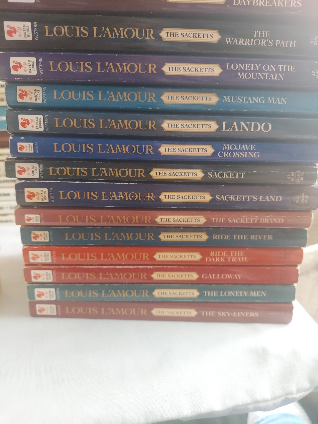 17 Book Set *The Sackett Series Paperback Book Collection By Louis L’Amour (U30