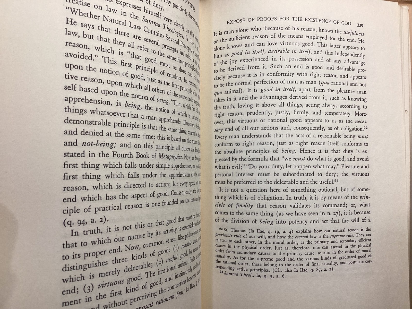 God His Existence and His Nature 2 volume Set Garrigou-Lagrange 1949
