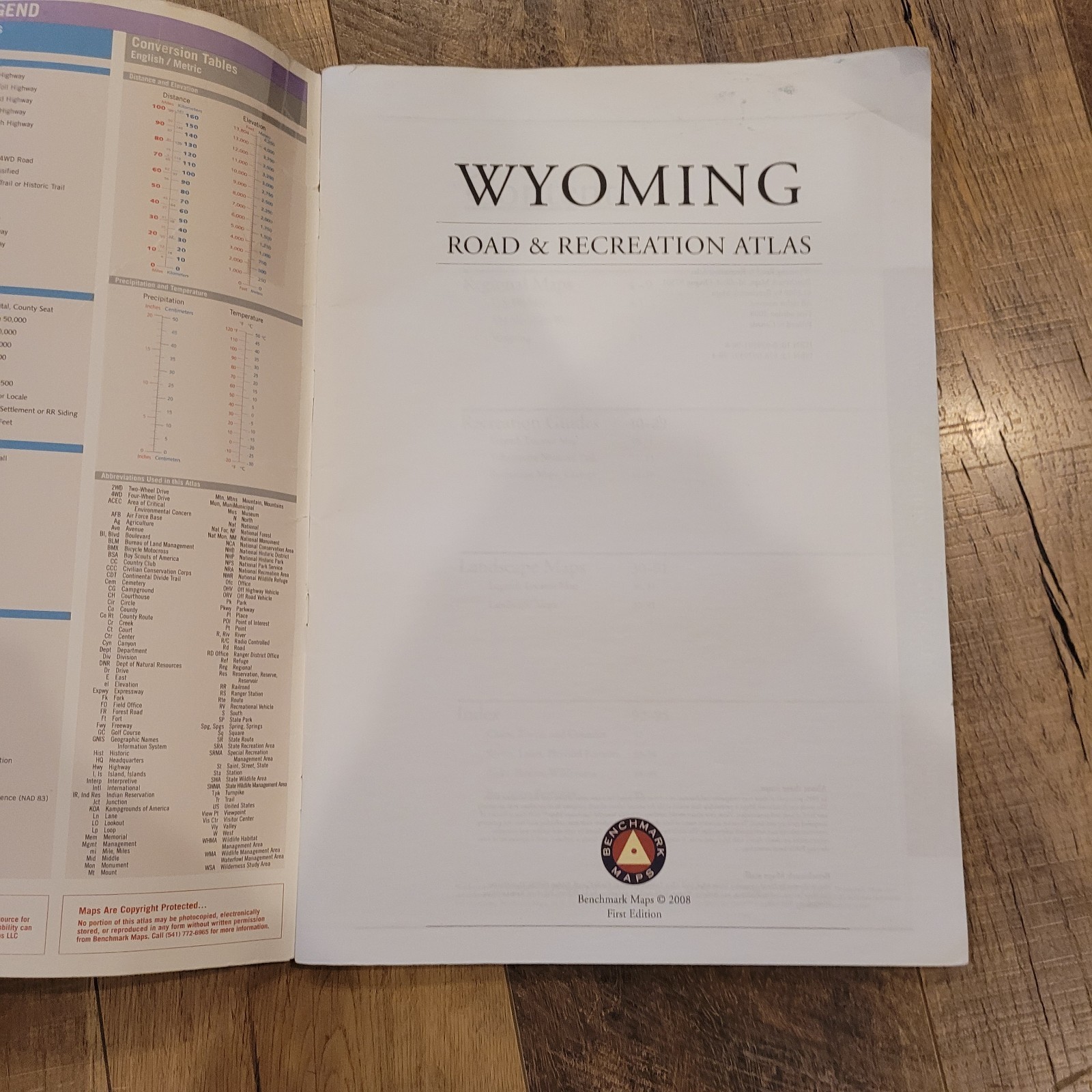 Wyoming Road and Recreation Atlas by Benchmark Maps (Trade Paperback)