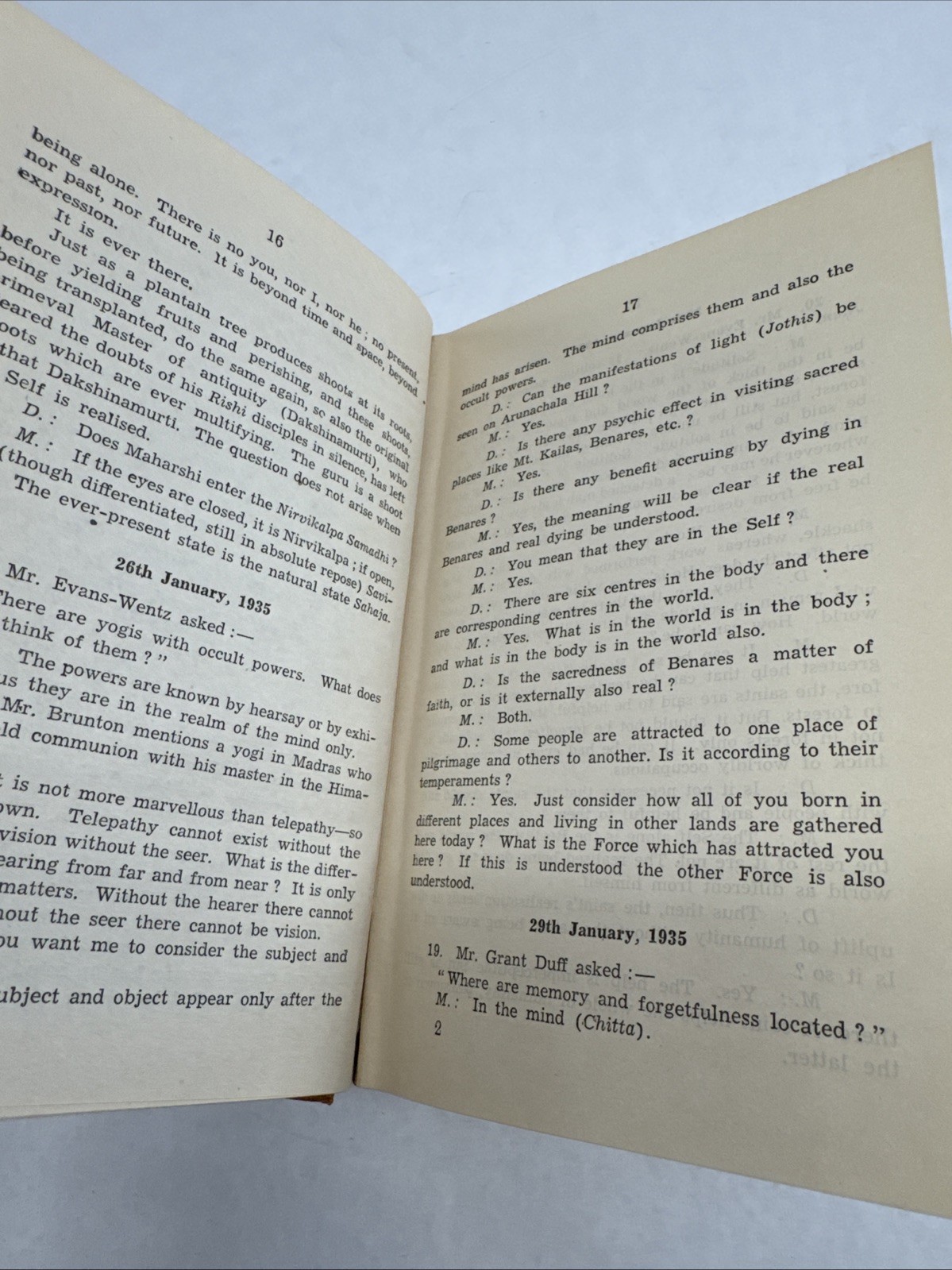 talks with sri ramana maharshi Vol. 1-3 Third Edition 1963 Hardcover