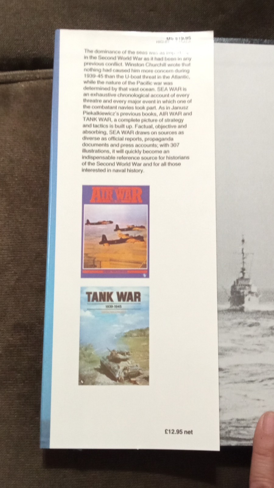 Sea War 1939-1945 Hardcover by Janusz Piekalkiewicz Blandford Press WWII