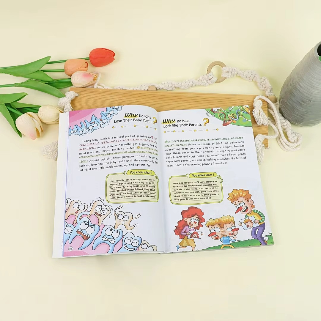 100000 Whys Kids Science Book STEM Early Education Cartoon English Children Lear