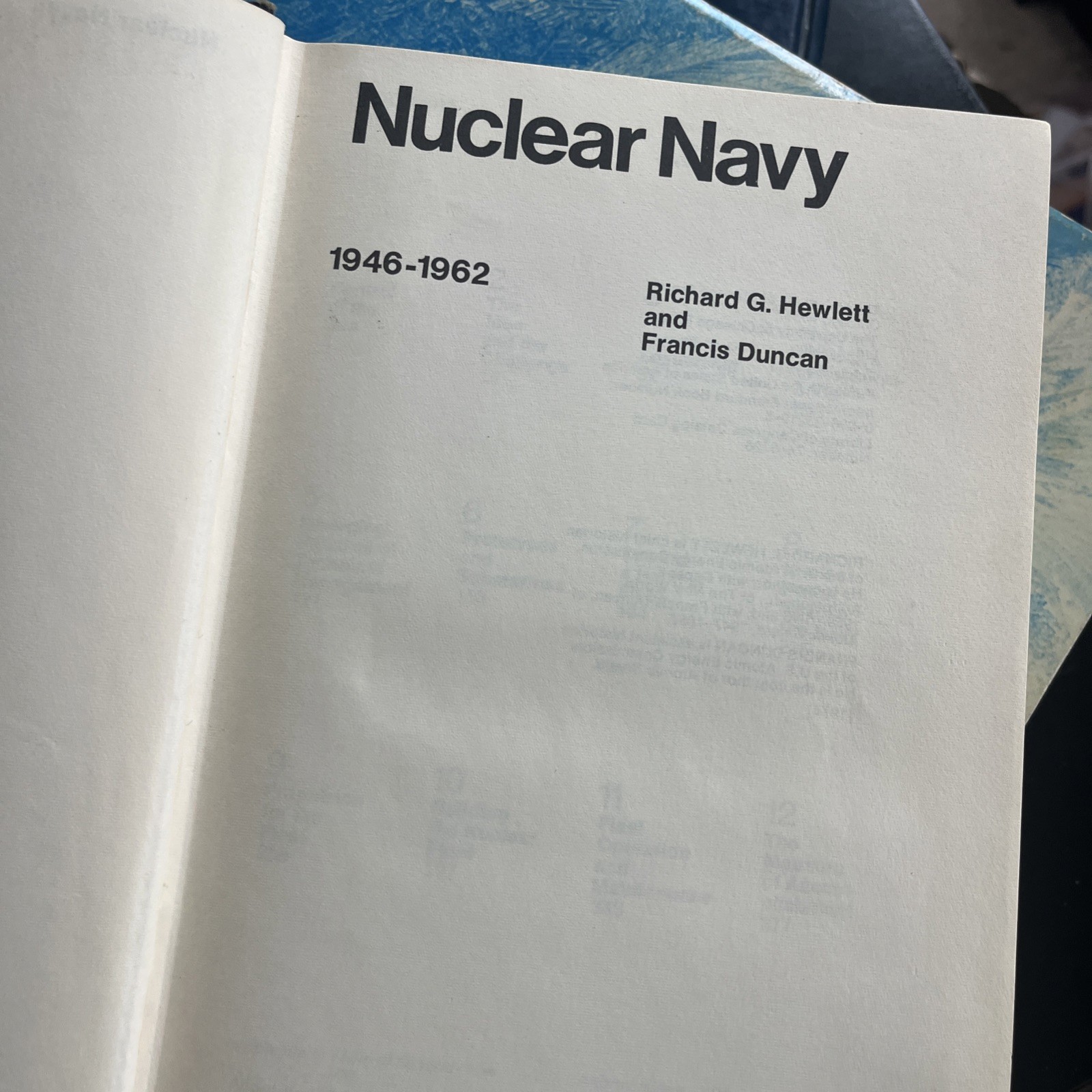 Nuclear Navy 1946-1962 Richard G. Hewlett & Francis Duncan HCDJ 1974
