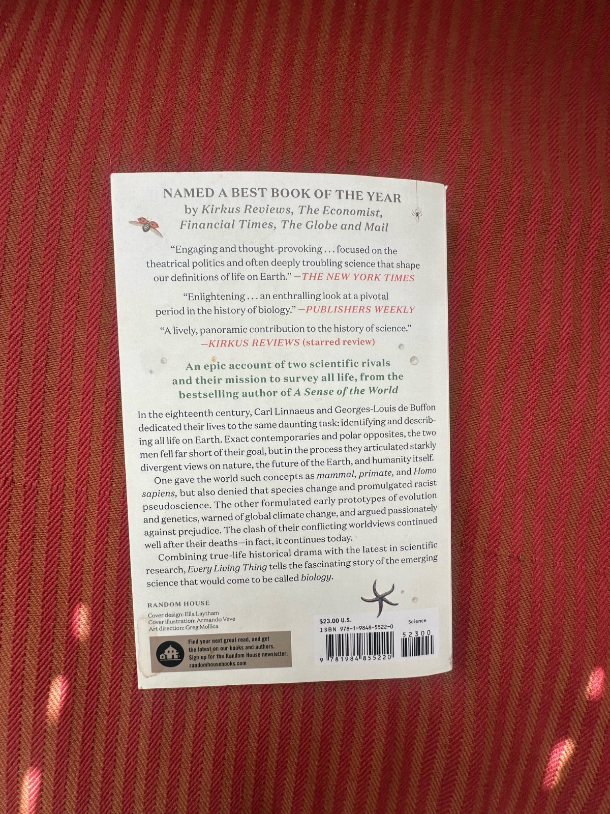 Every Living Thing The Great and Deadly Race, Jason Roberts. PB, 2025, Like new.