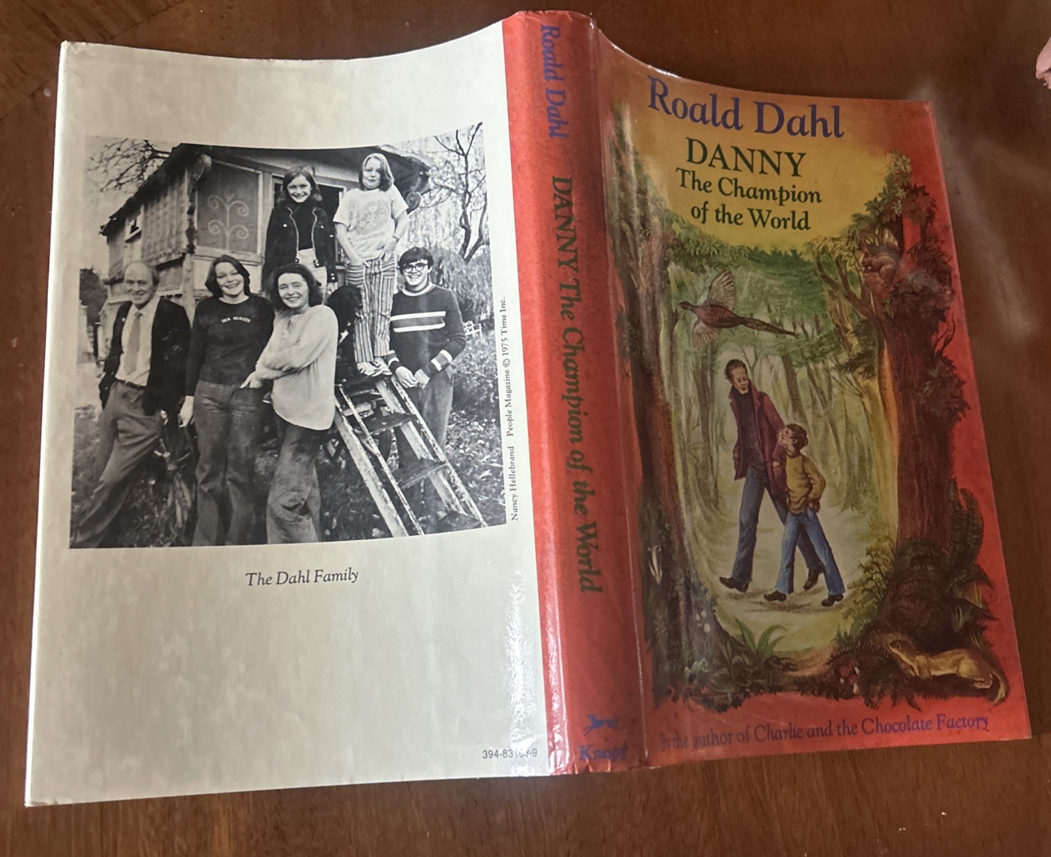 1st Printing ROALD DAHL DANNY THE CHAMPION OF THE WORLD ‚1975 HCDJ Like New