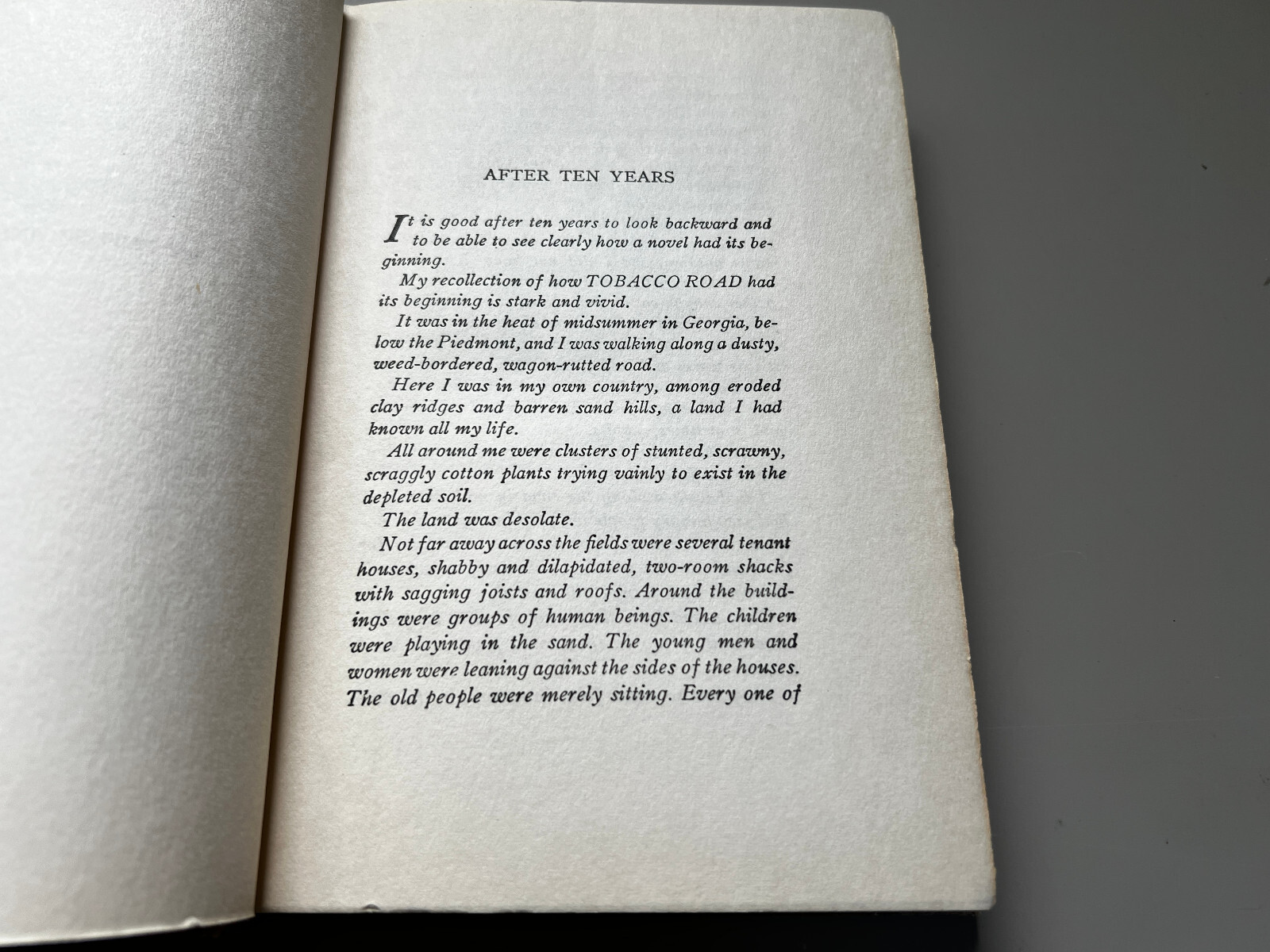 Tobacco Road by Erskine Caldwell (Unabridged Edition) 1932 New Preface By Author