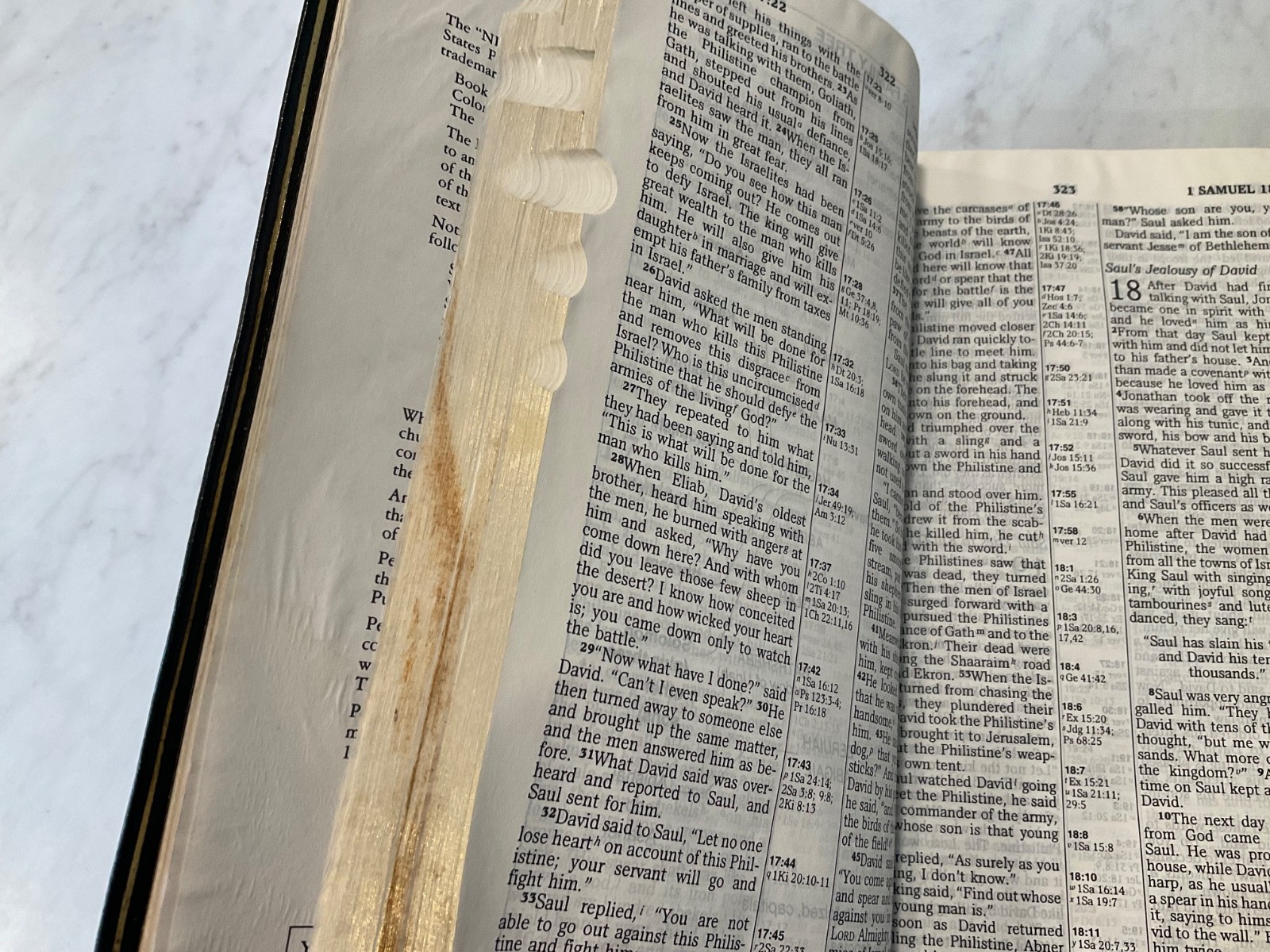 NIV Classic Reference Bible 1988 Top Grain Genuine Leather Text 1984