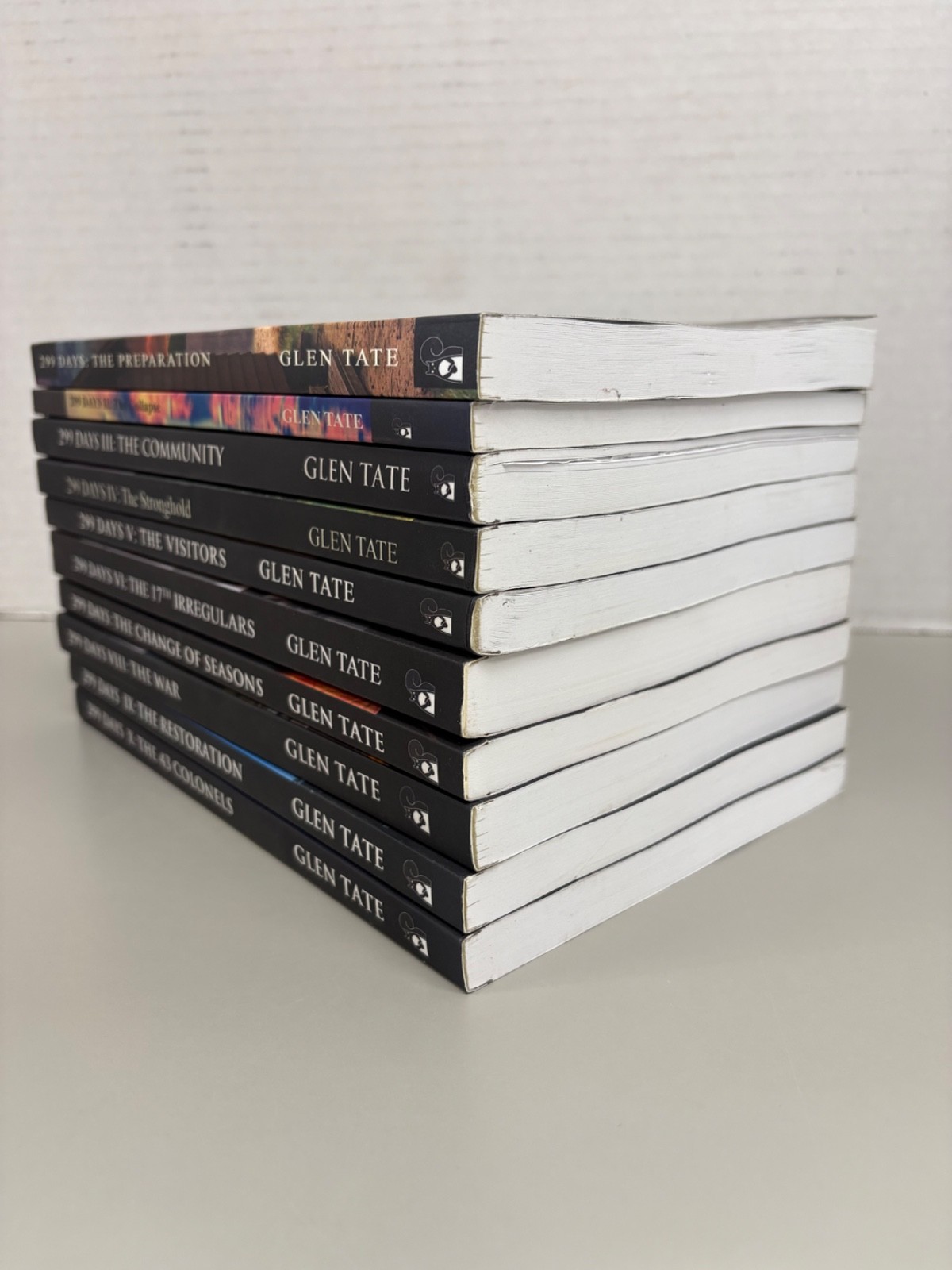 Lot of 10 Glen Tate 299 Days Series Trade Paperbacks (See Photos for Titles)