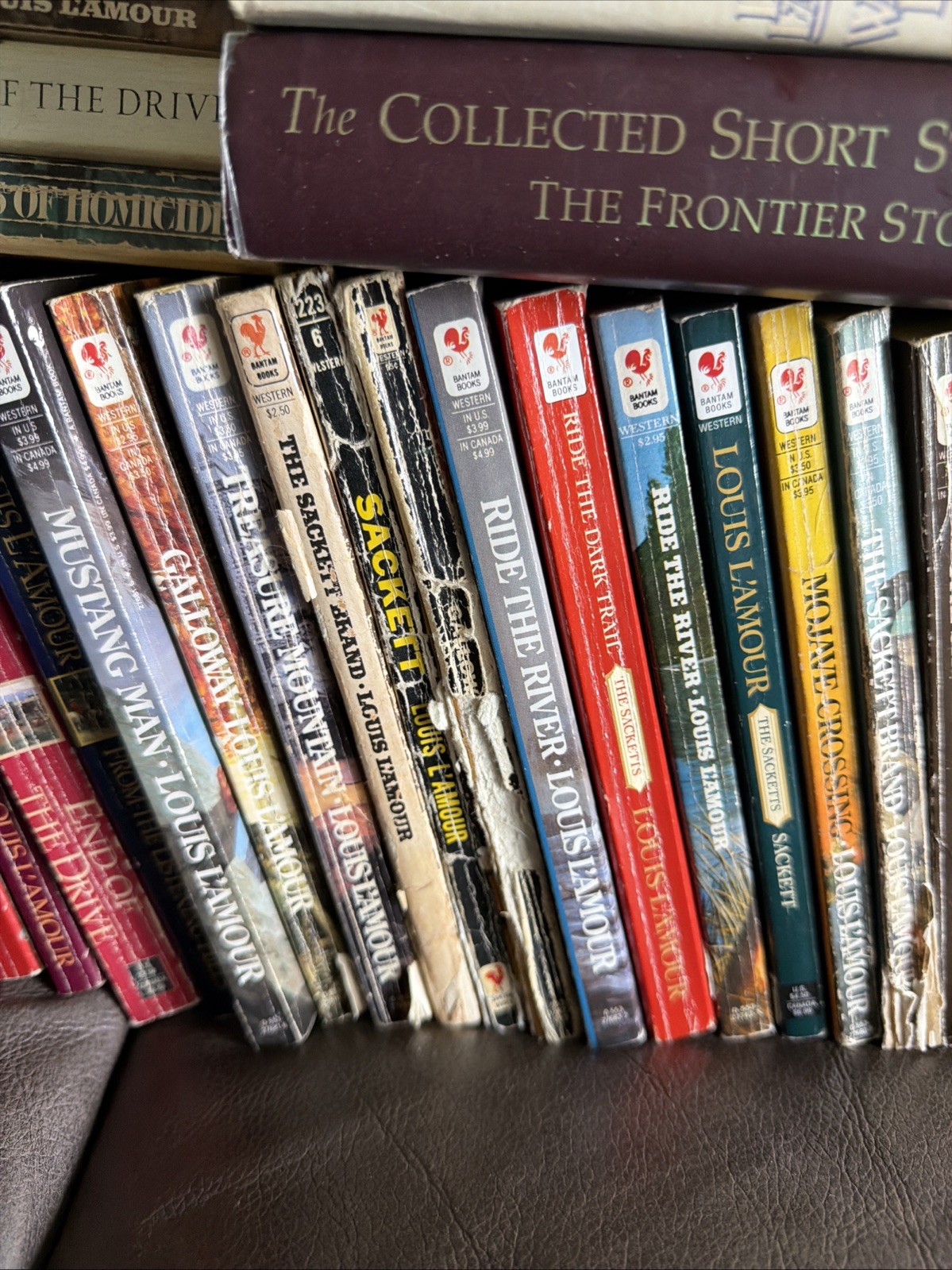 Lot of 47 Louis L’amour Paperback Novels,Short Stories Hardback Sackett