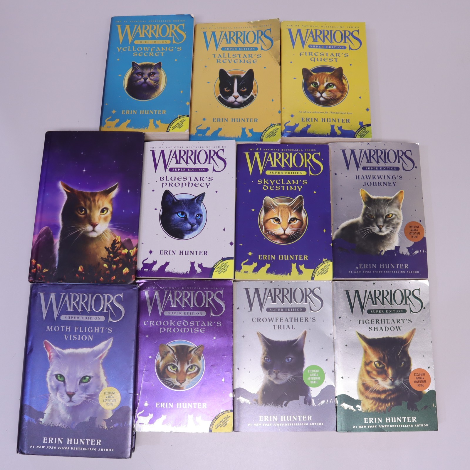 Warriors Super Edition Lot of 11 Erin Hunter Books