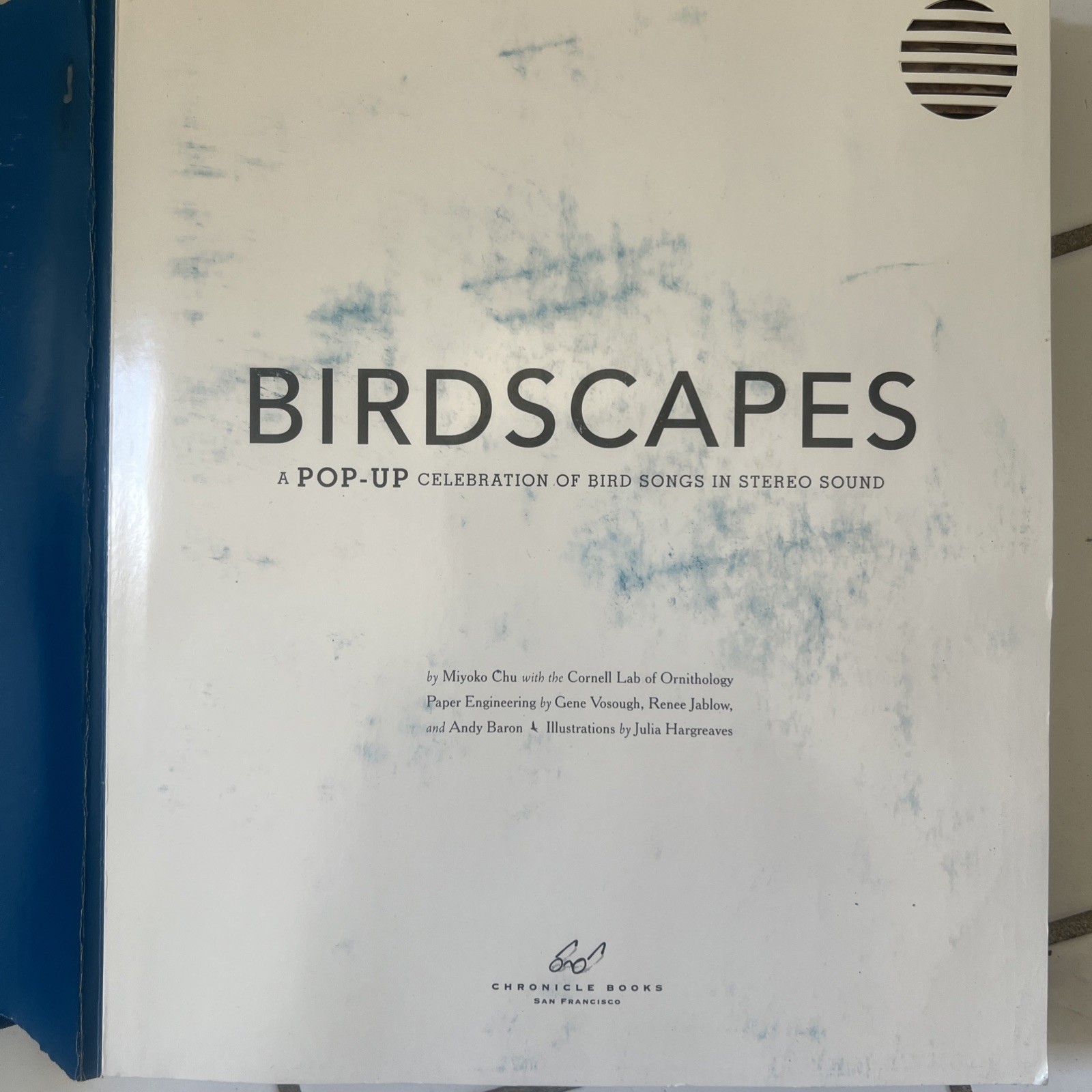 Birdscapes Pop Up Book Cornell Lab Miyoko Chu 2008 WORKING SOUND Birdsongs Audio