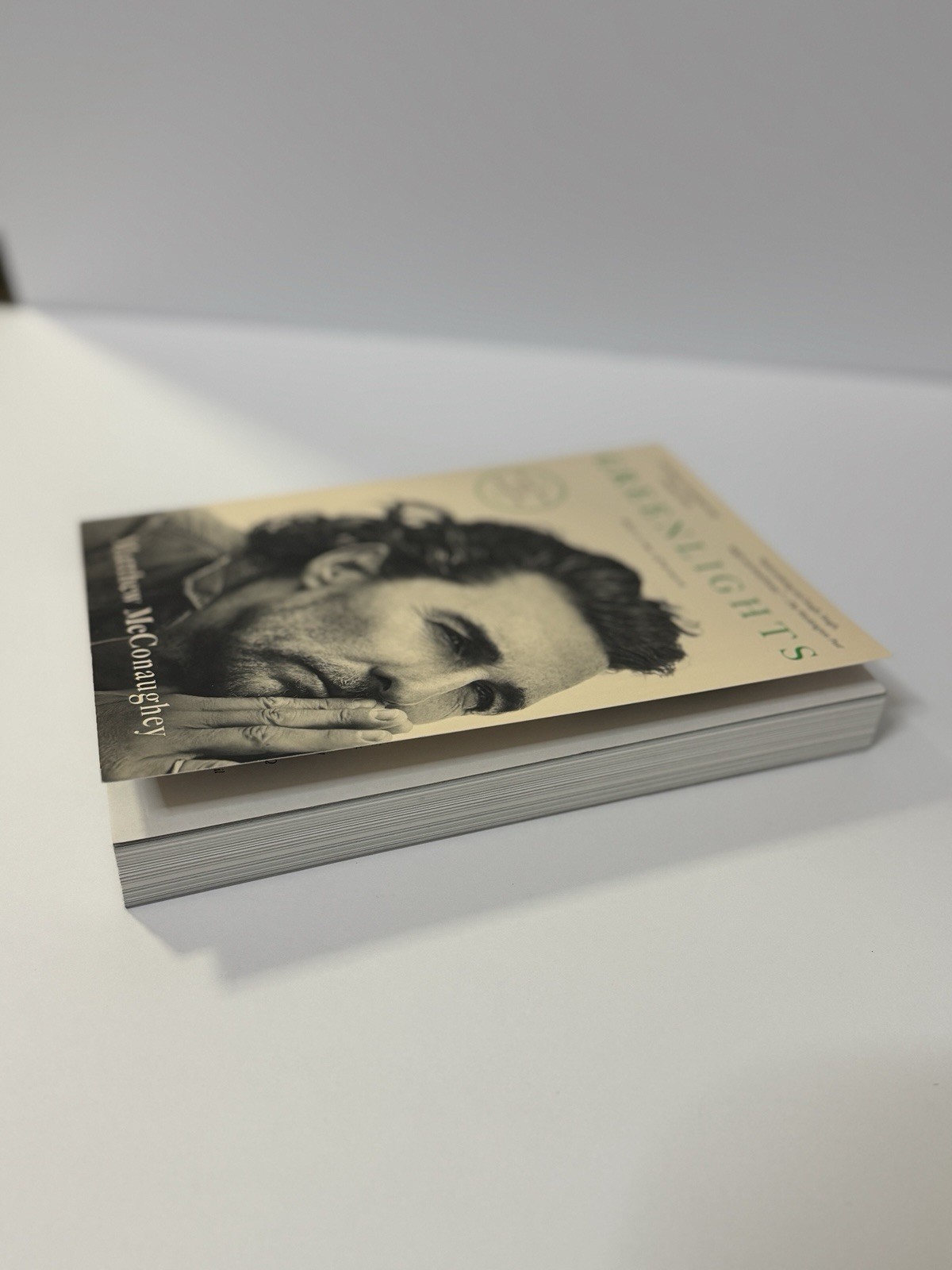 Matthew McConaughey Autographed Greenlights Paperback Book Signed