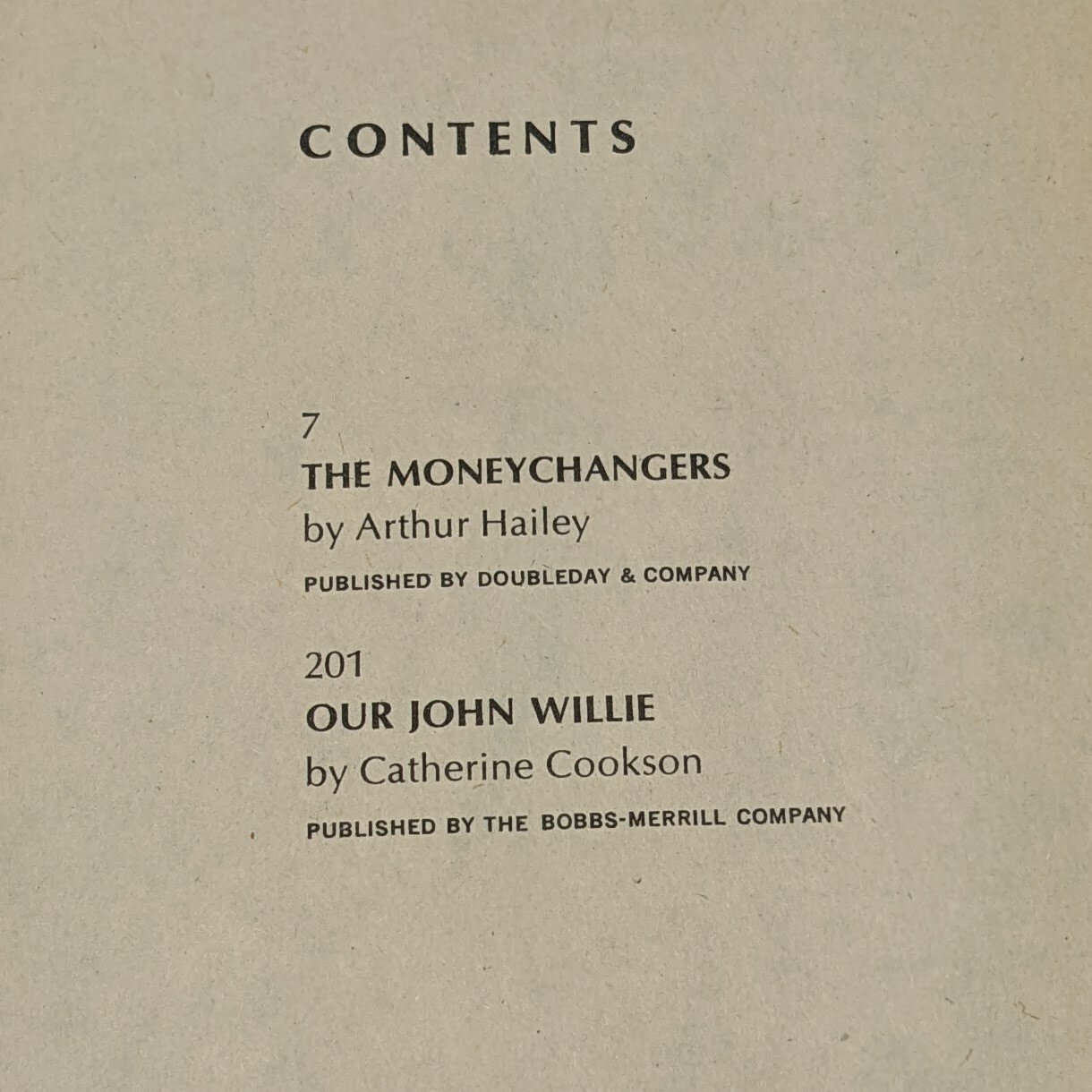 1976 Readers Digest Condensed Books -The Money Changers & Our John Willie