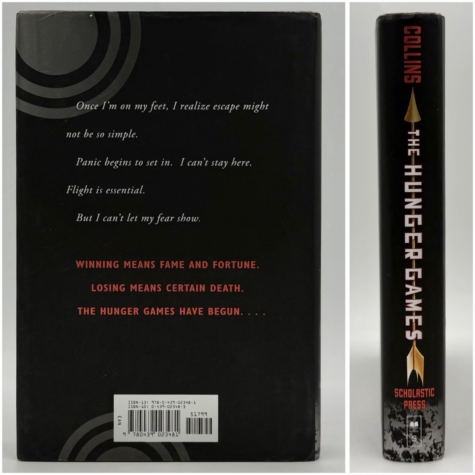 The Hunger Games – Suzanne Collins (true 1st edition 1st print) Scholastic, 2008