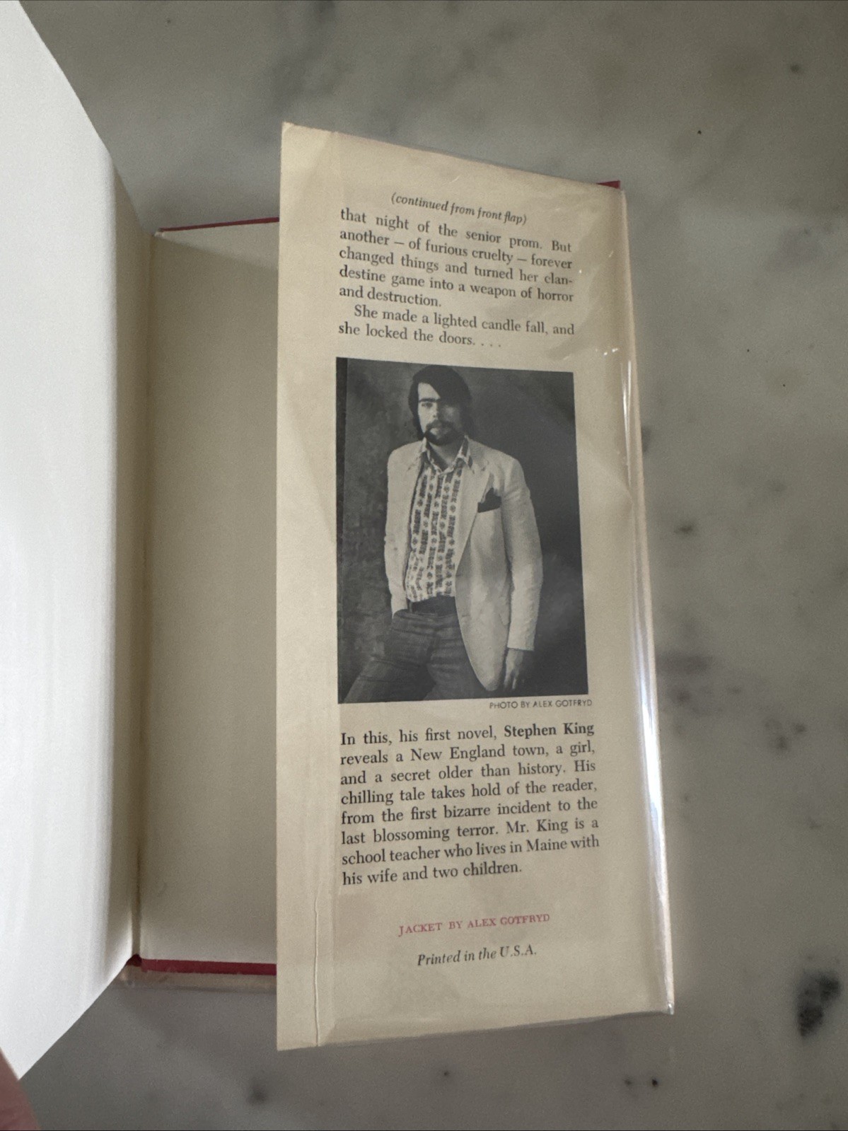 Carrie by Stephen King (Hardcover, Book Club Edition, 1974)