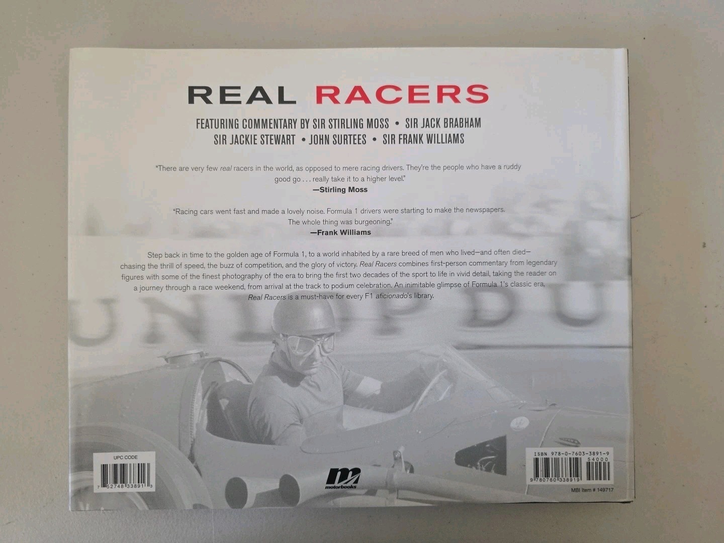 Real Racers: Formula 1 in the 1950s and 1960s: A Driver’s Perspect. –Like New–