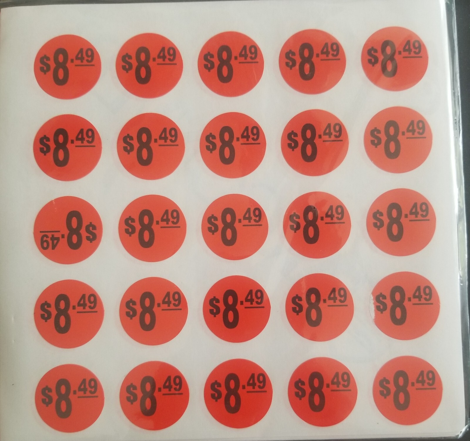 PRICE POINT RETAIL LABELS STICKER 500 Labels 1″ Round RED $ 8.49 Retail Price