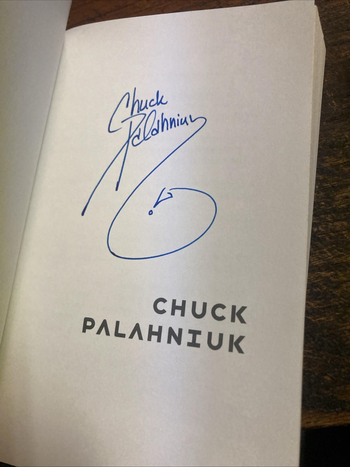 SIGNED Chuck Palahniuk – Adjustment Day Novel | Paperback