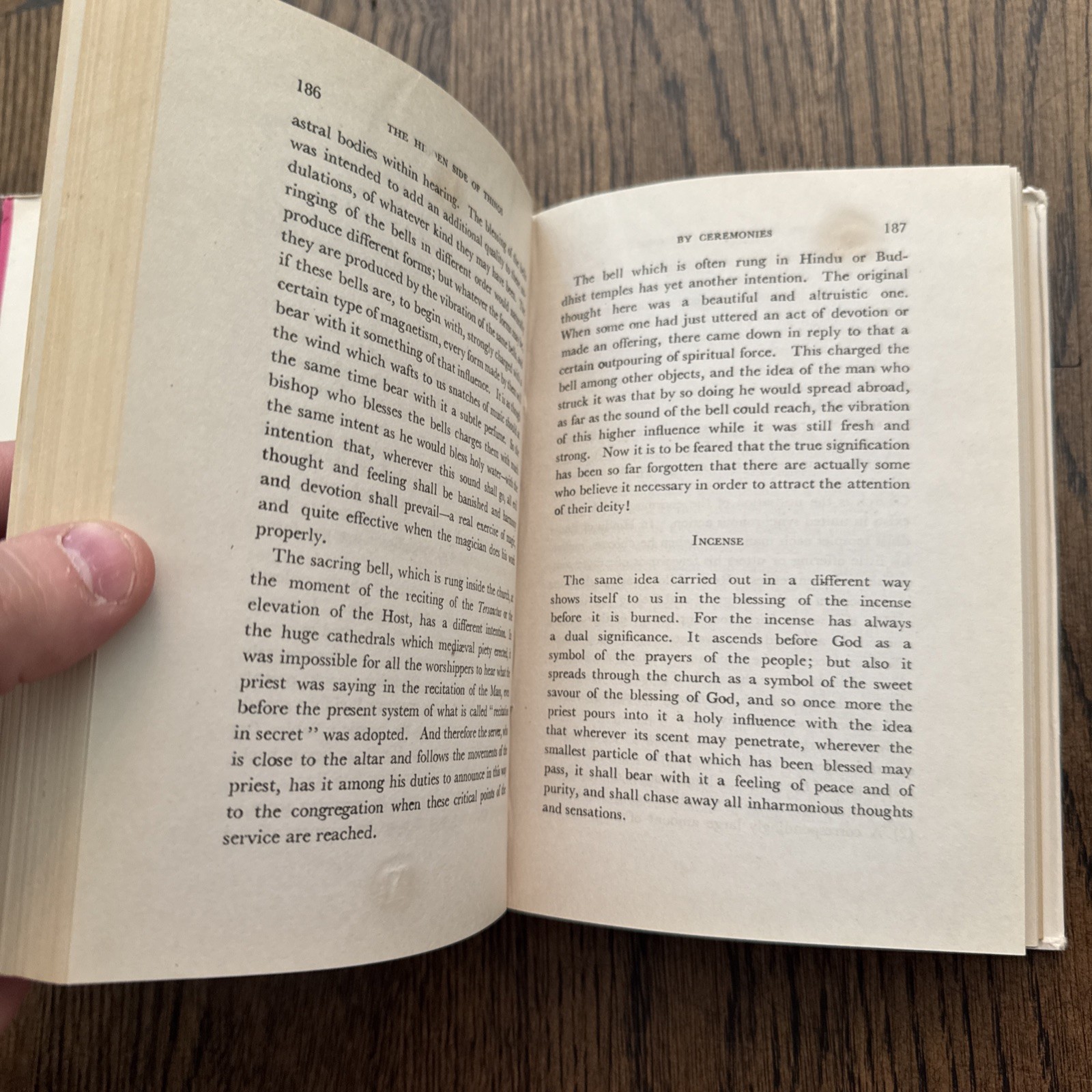 THE HIDDEN SIDE OF THINGS BY C.W. LEADBEATER 1977 HC DJ Occult