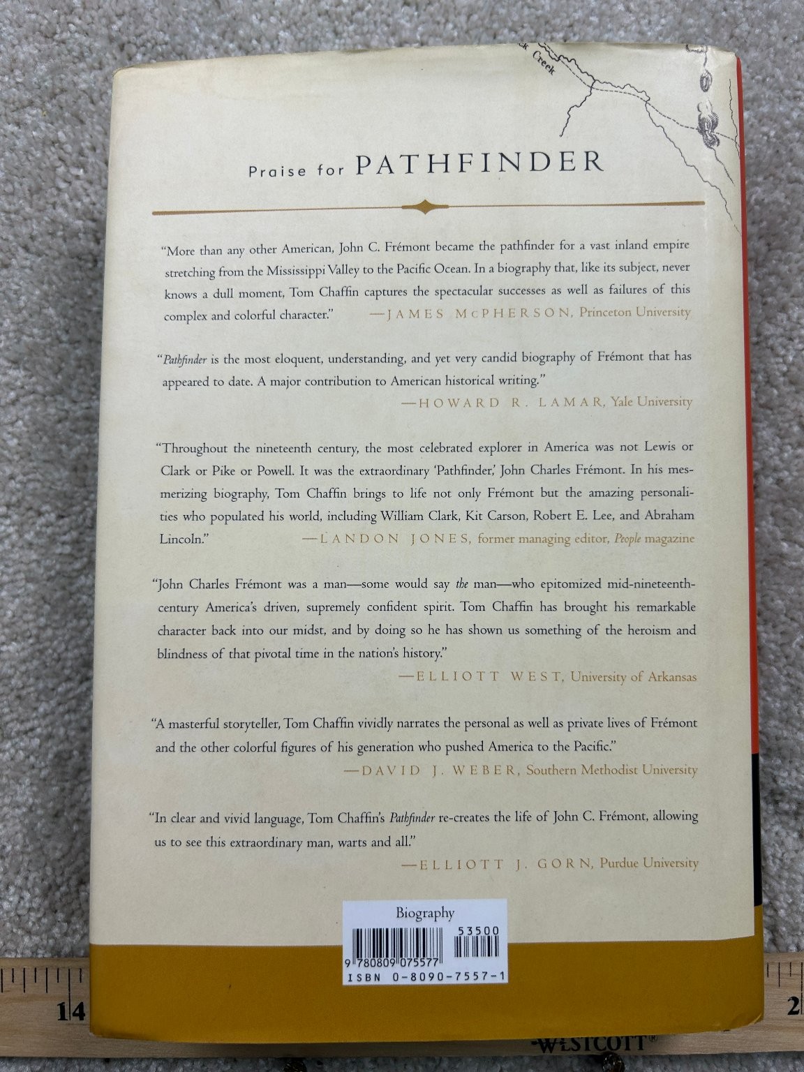 Pathfinder John Charles Frémont Tom Chaffin 2002 First Edition Hill & Wang