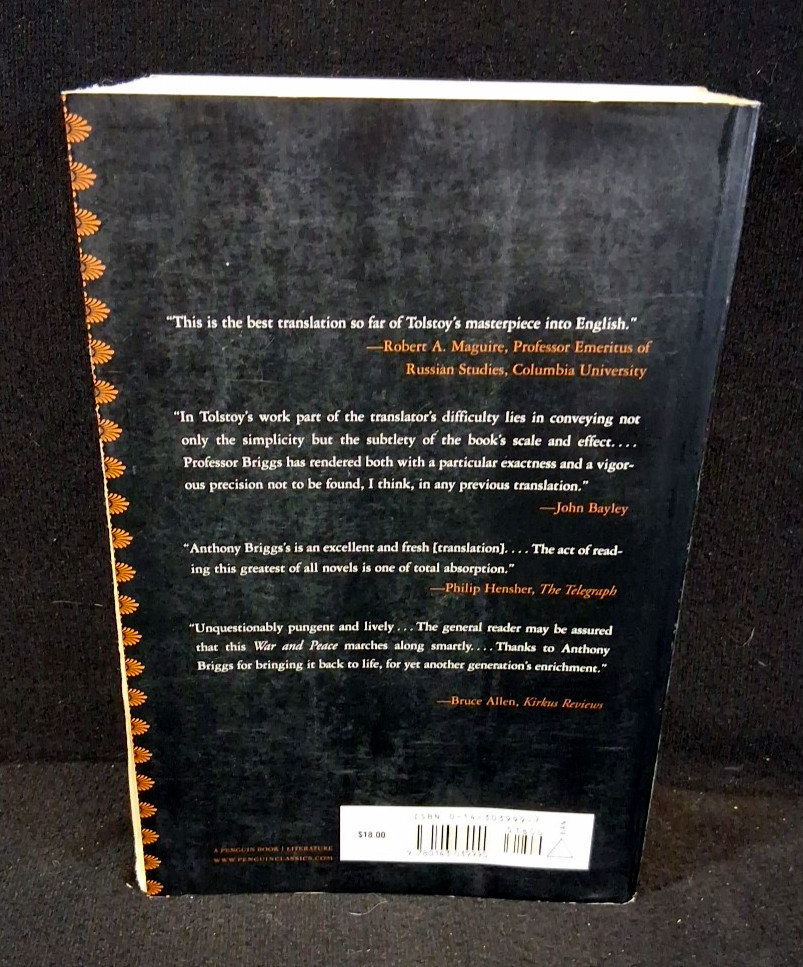 War and Peace by Leo Tolstoy, Penguin Classics Deluxe Edition, Paperback, 2006