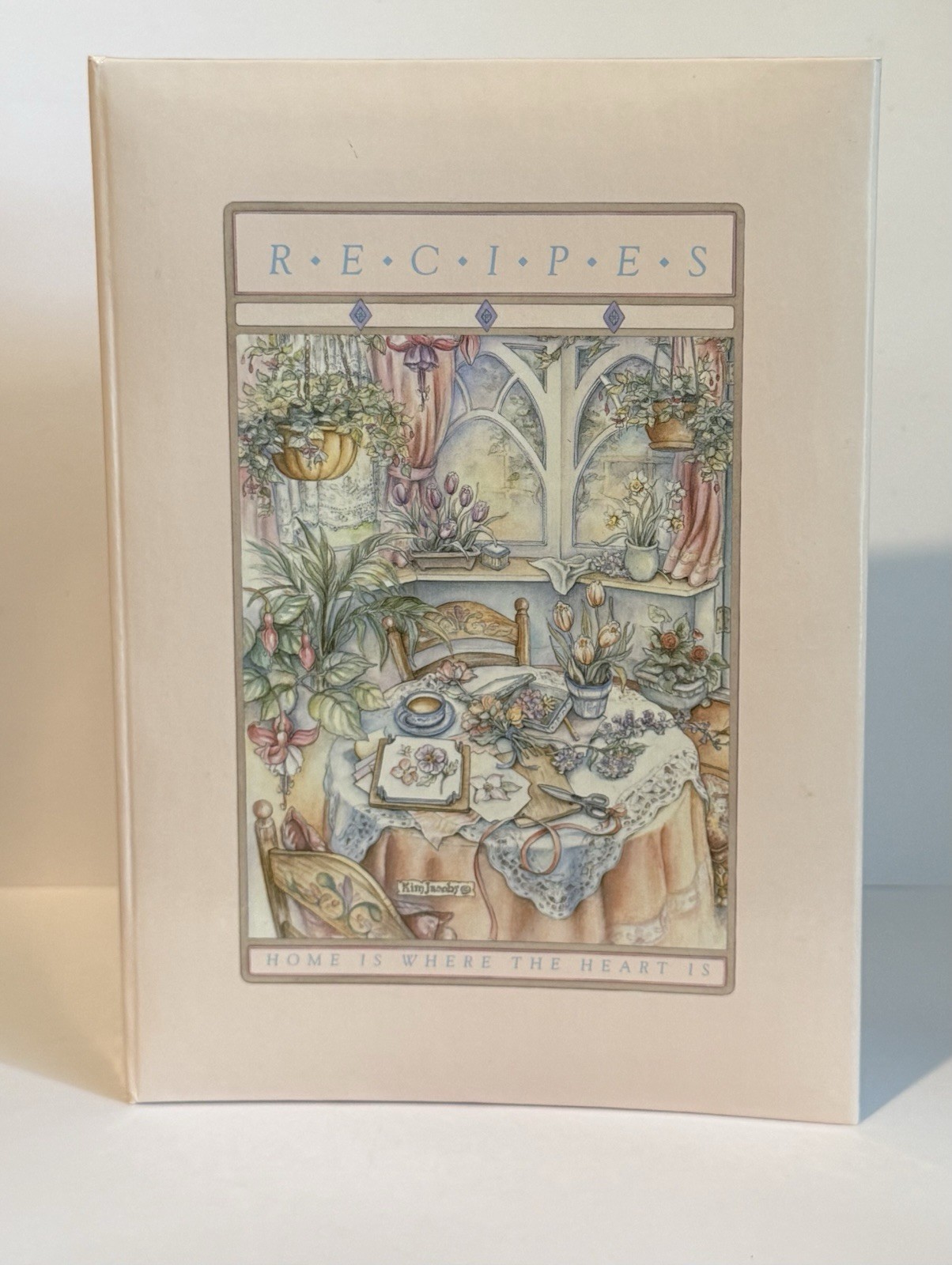 Vintage NEW Kim Jacobs 1990 Recipe Binder Book Cottagecore Organizer in Box NOS