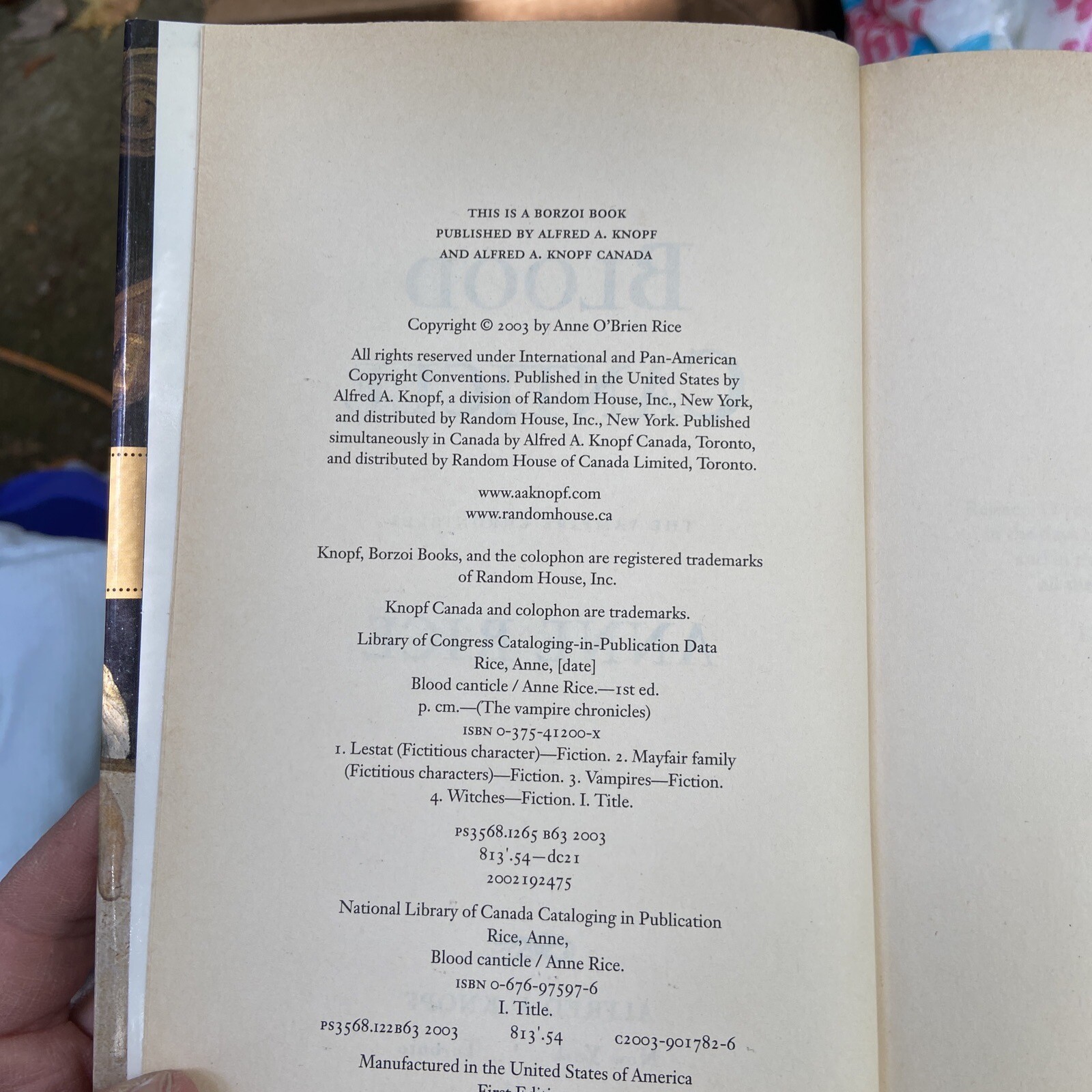 Vampire Chronicles Ser.: Blood Canticle : The Vampire Chronicles by Anne Rice…