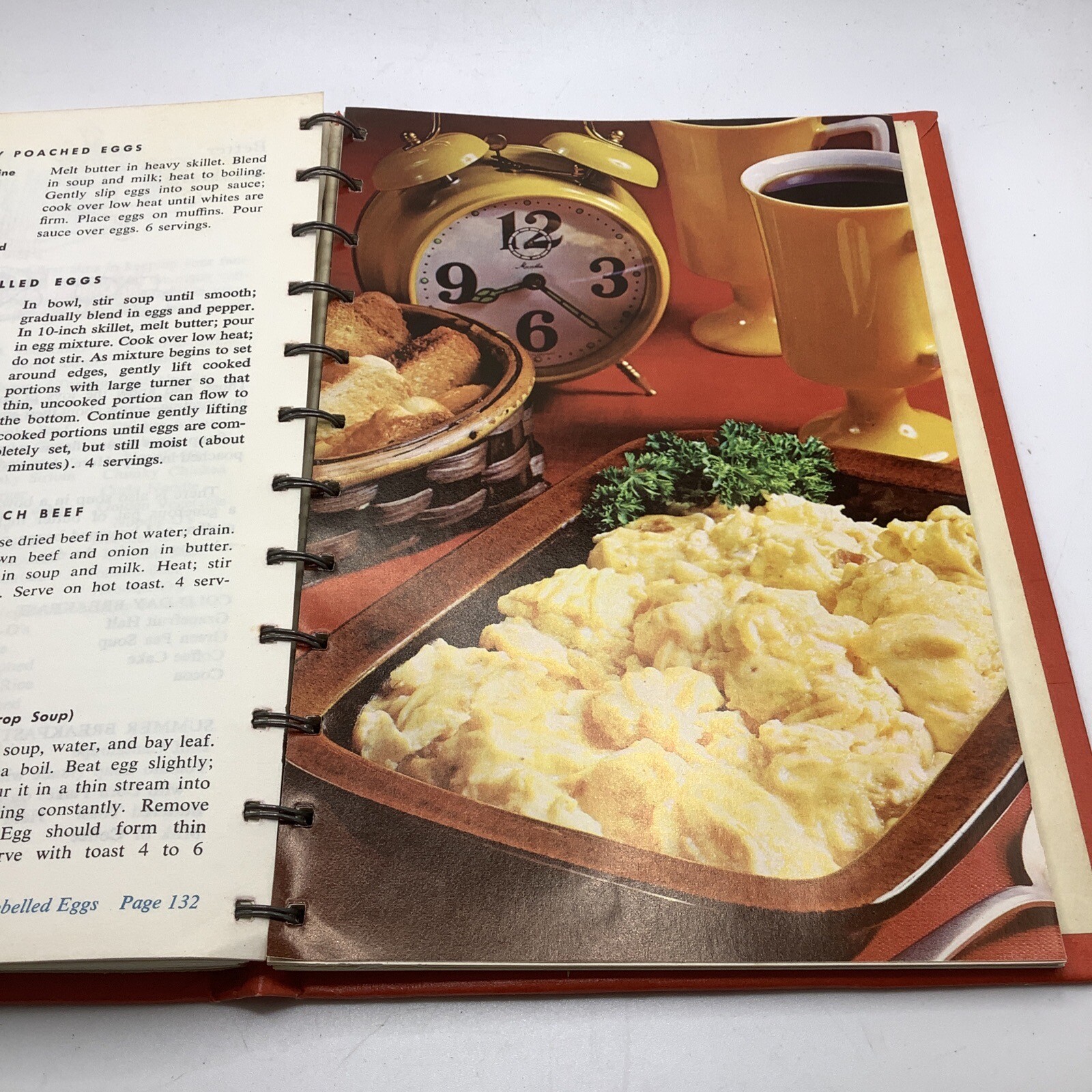 Campbell’s Cooking with Soup Cookbook Vintage 1972 Spiral Hardcover