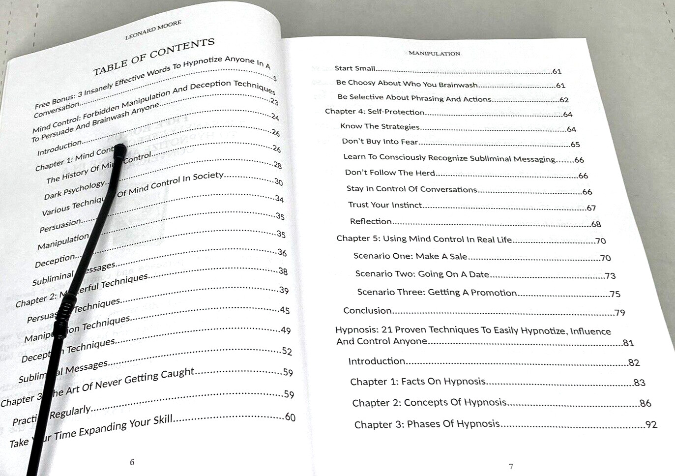 preowned, MANIPULATION (6 manuscripts) MOORE, 396 pages, 2018, VGC