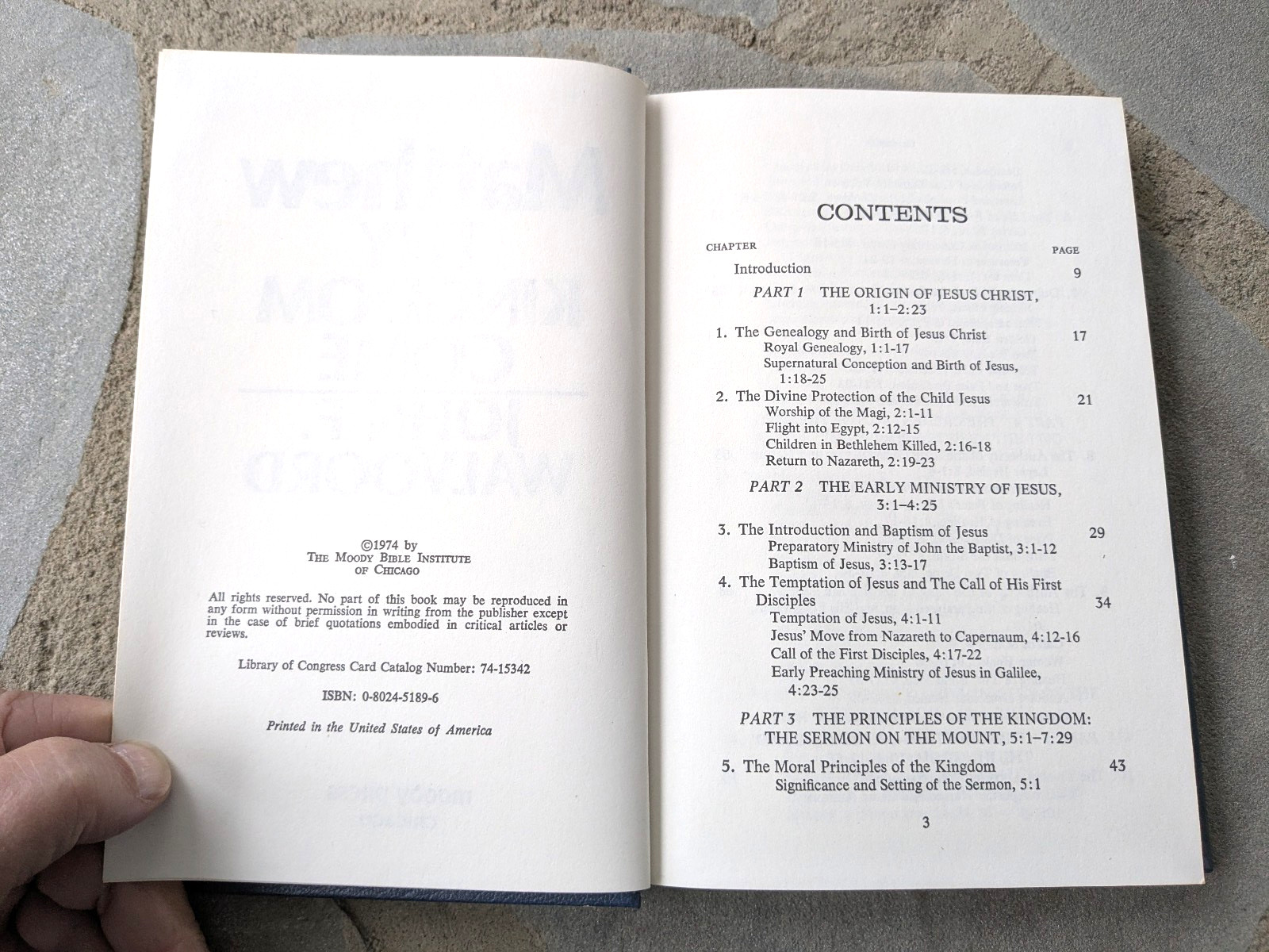 Matthew : Thy Kingdom Come by John F. Walvoord (Hardcover) FAST SHIPPING
