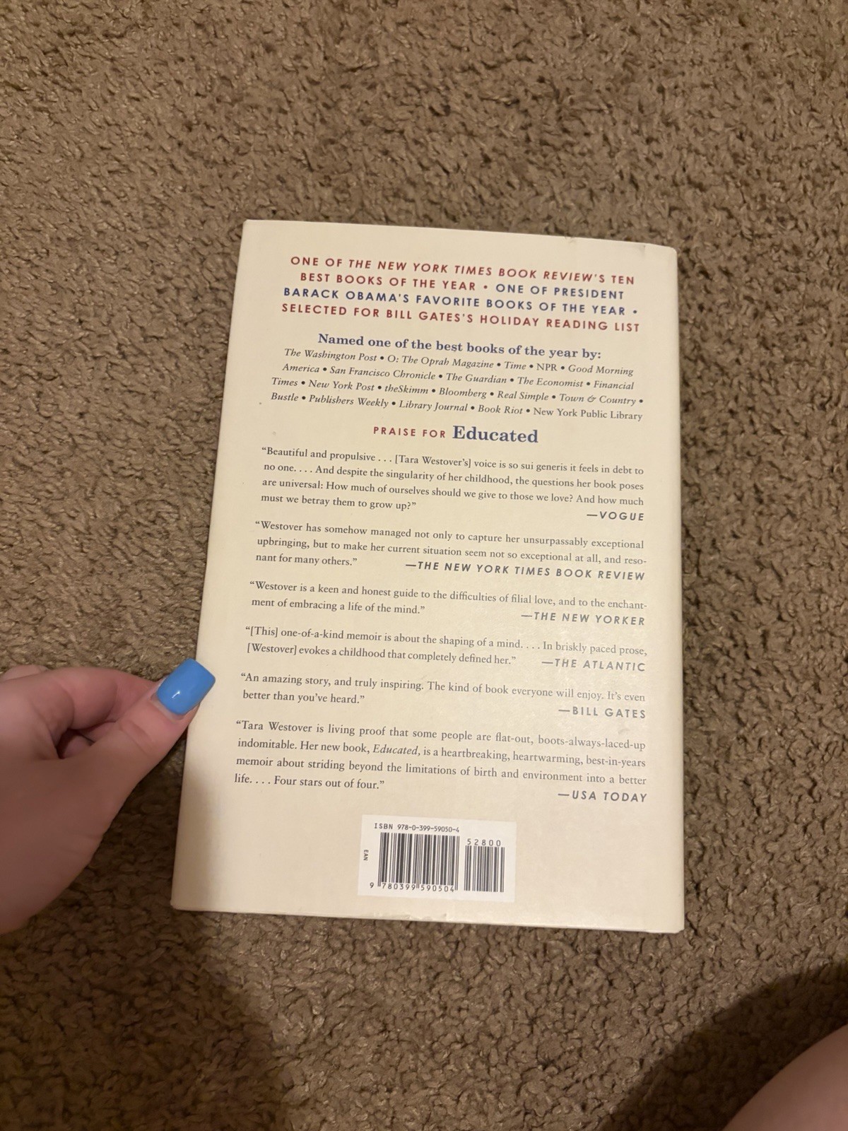 Educated : A Memoir by Tara Westover (2018, Hardcover)