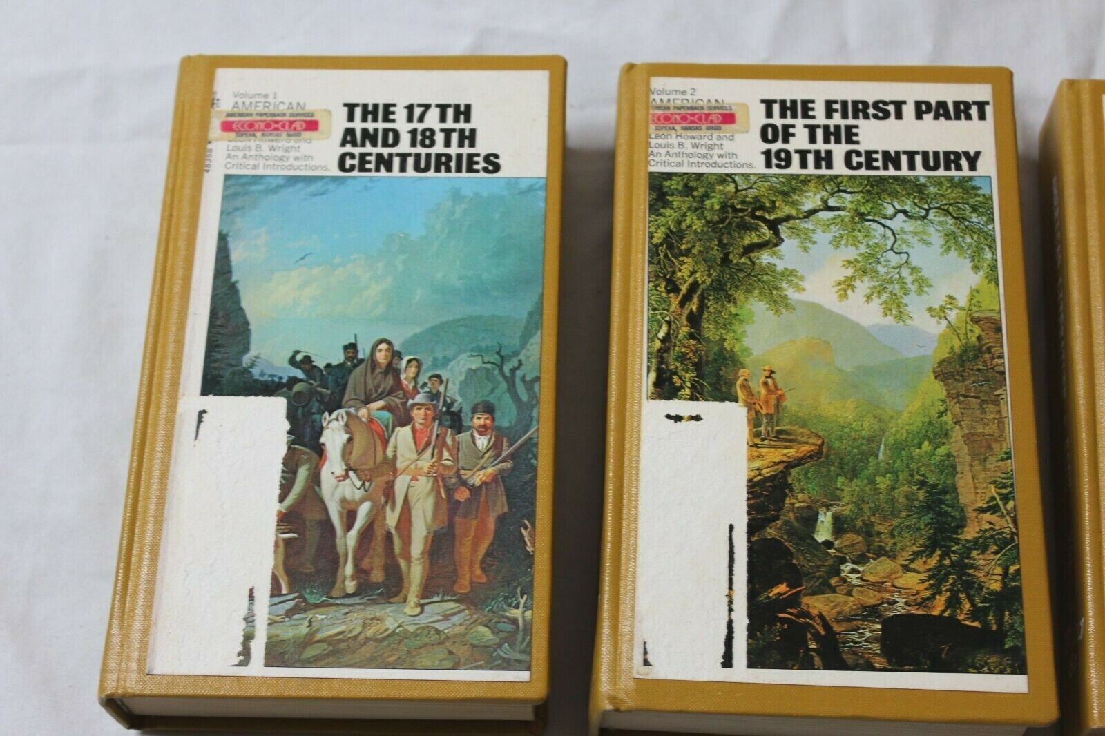 3 Volume Set American Literature Anthology, 17th to 19th Centuries, Hardcover