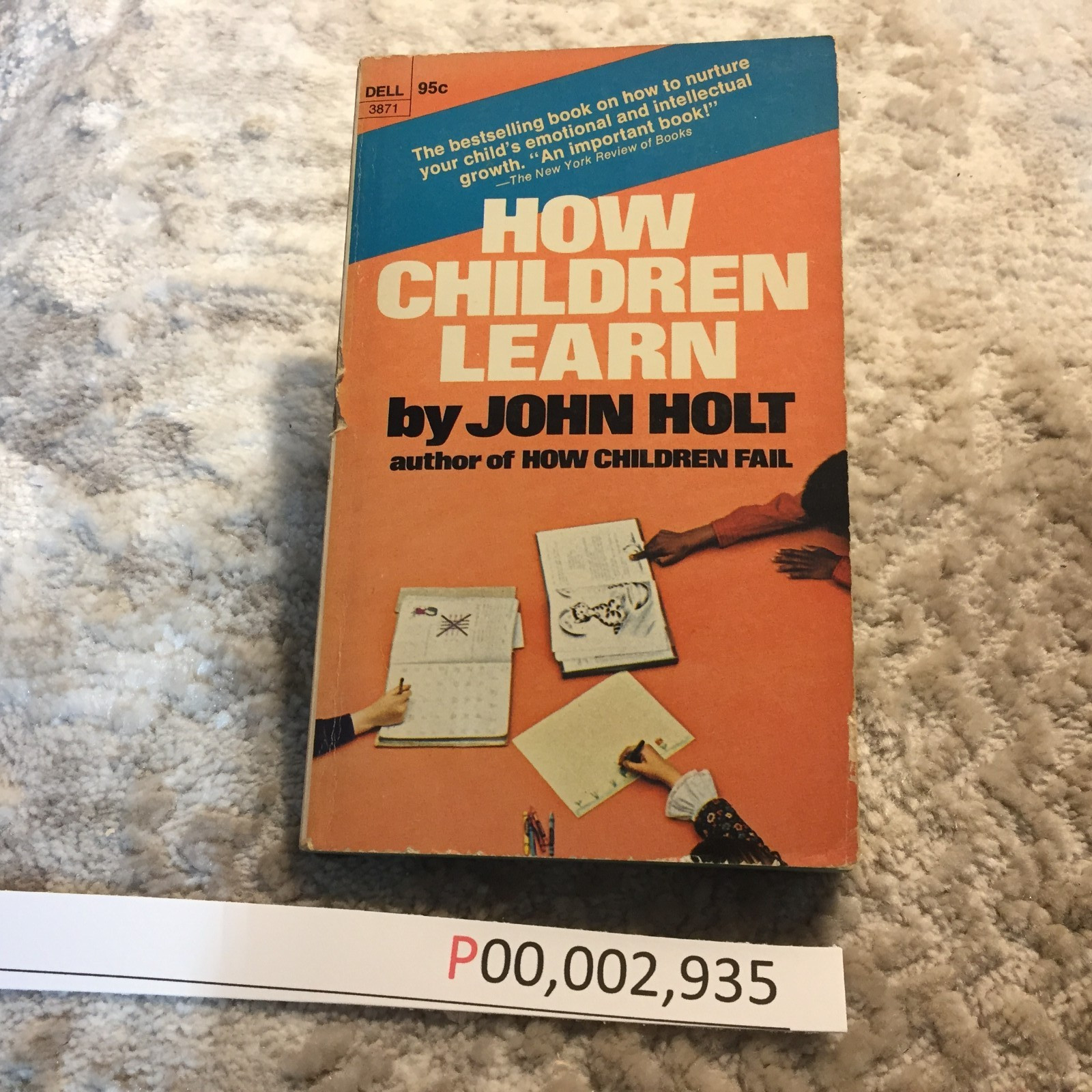 How Children Learn John Holt 1970 Dell Child Development Paperback Book