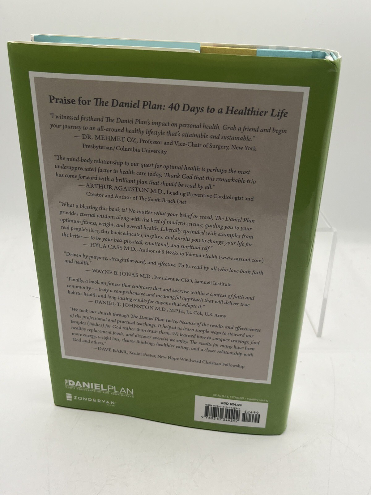 The Daniel Plan Ser.: The Daniel Plan : 40 Days to a Healthier Life by Daniel G.