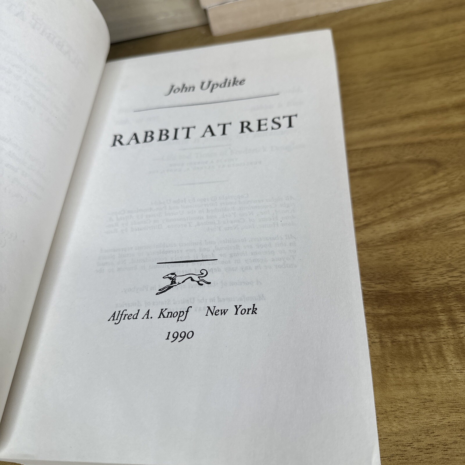 Rabbit at Rest Signed John Updike Advanced Readers Copy 1990 Alfred A Knopf PB