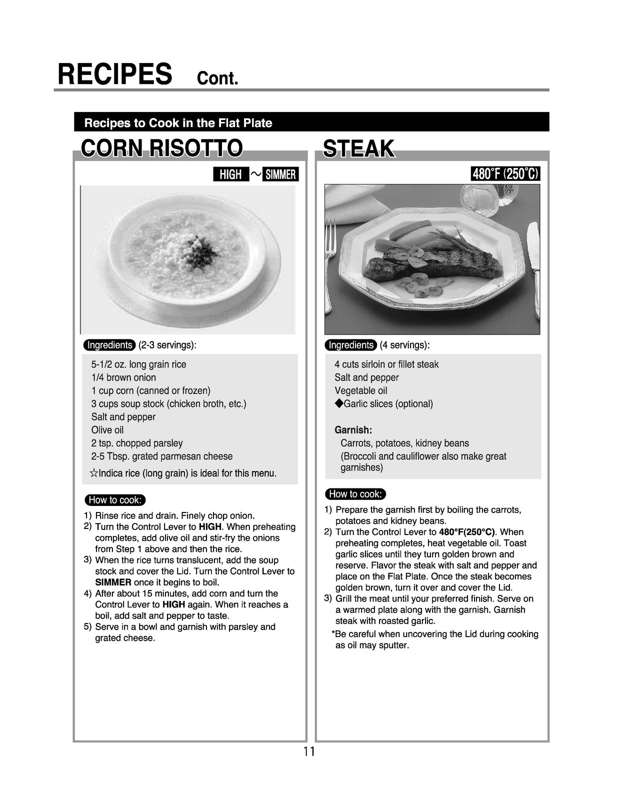 ZOJIRUSHI EP-RAC50 Gourmet dExpert Electric Operating Instructions Manual Manual