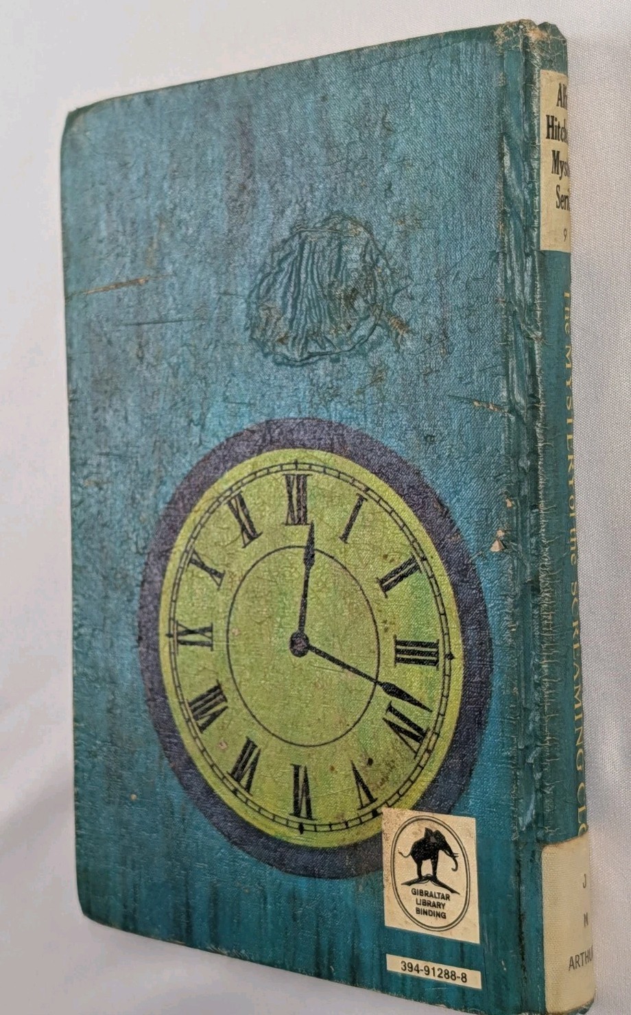 1968 Three Investigators #9 Mystery Screaming Clock Hitchcock Ex-Library HC