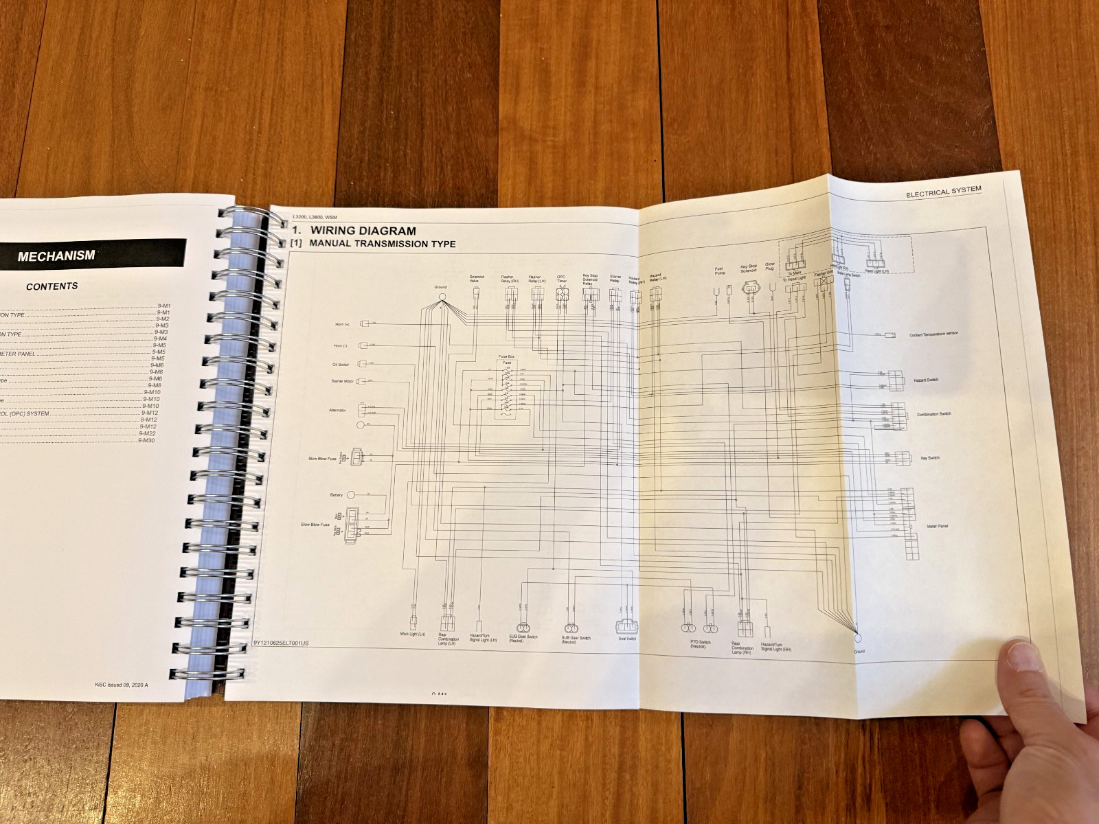KUBOTA L3200 L3800 Tractor Workshop Manual 2011-2014 – BOUND – COVERS – FOLDOUTS