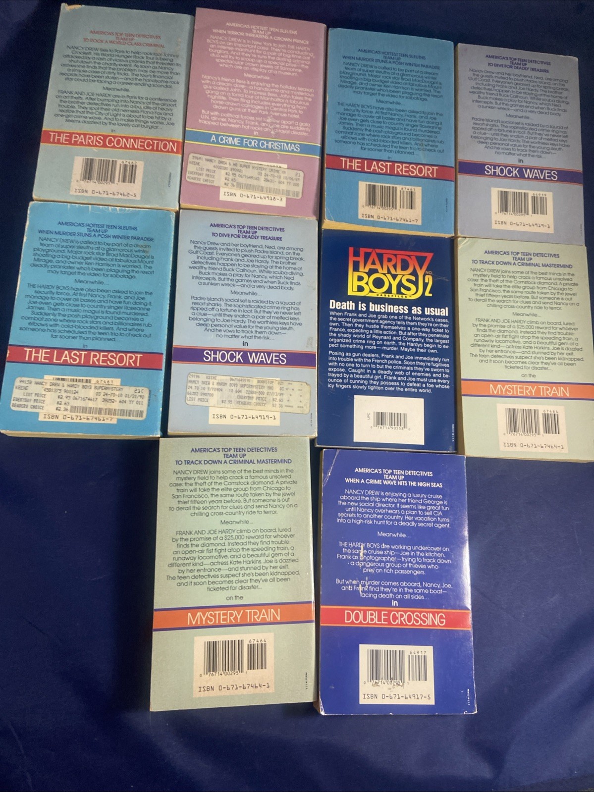 Lot 10 Nancy Drew and Hardy Boys Super Mystery PB books 1990s Carolyn Keene