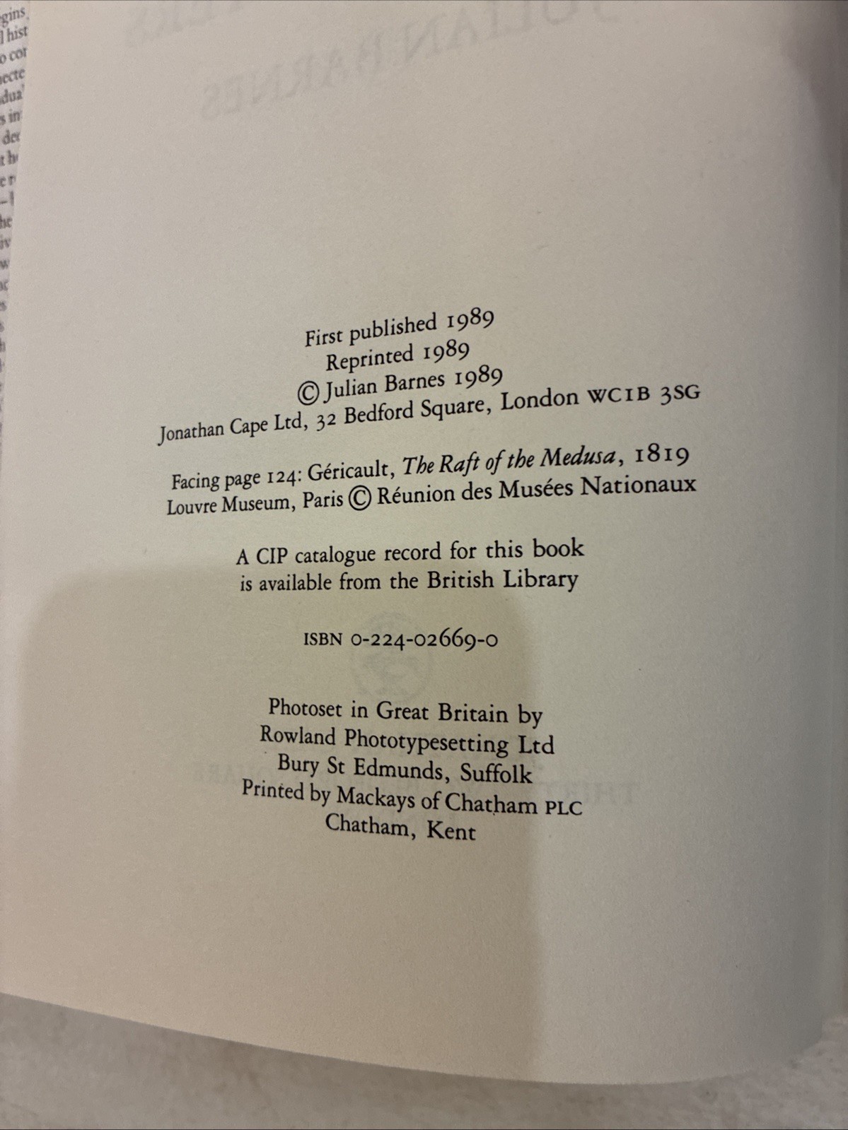 A History of the World in 10 1/2 Chapters by Julian Barnes