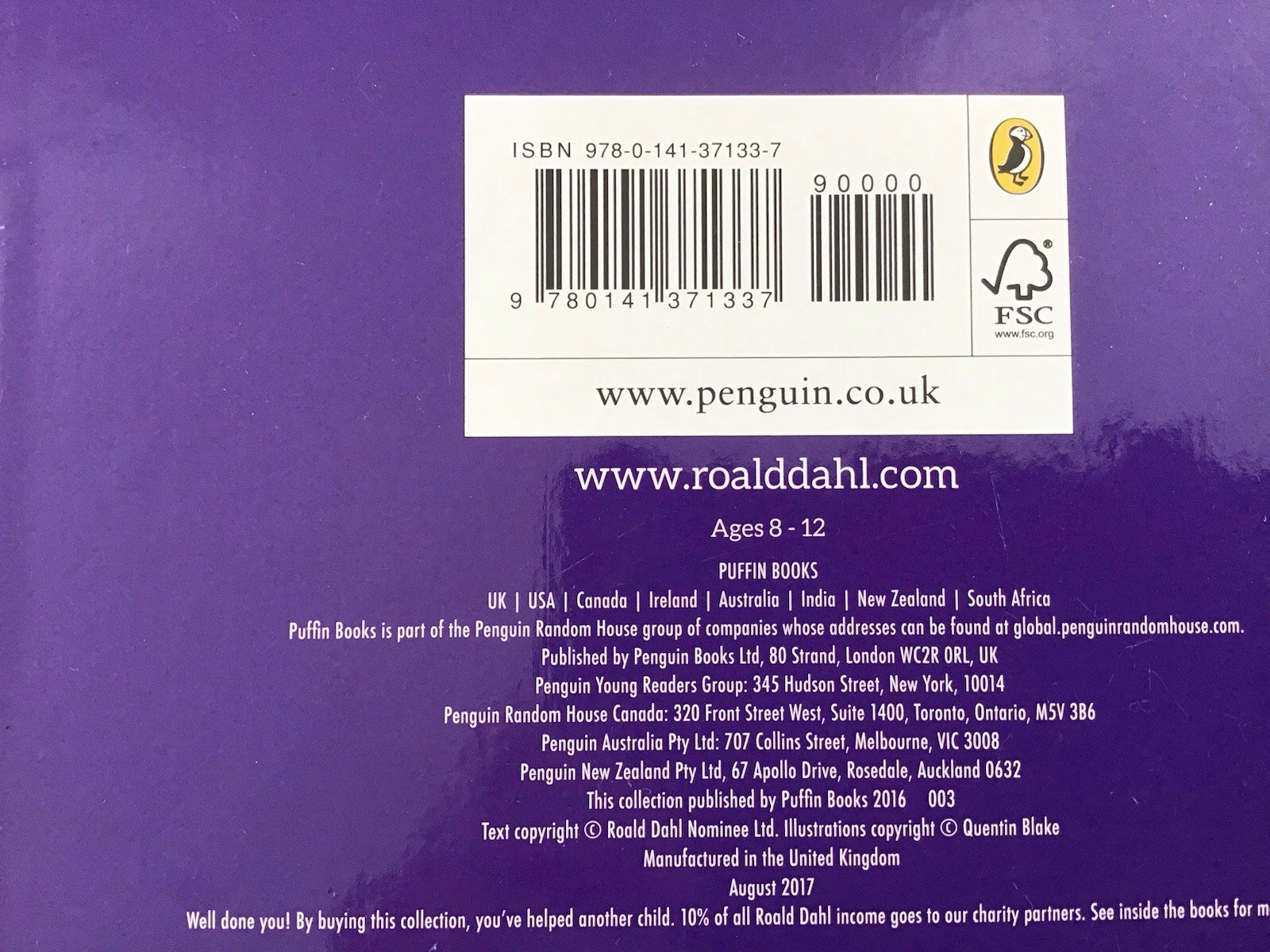 ROALD DAHL COLLECTION 15 Book Box Set