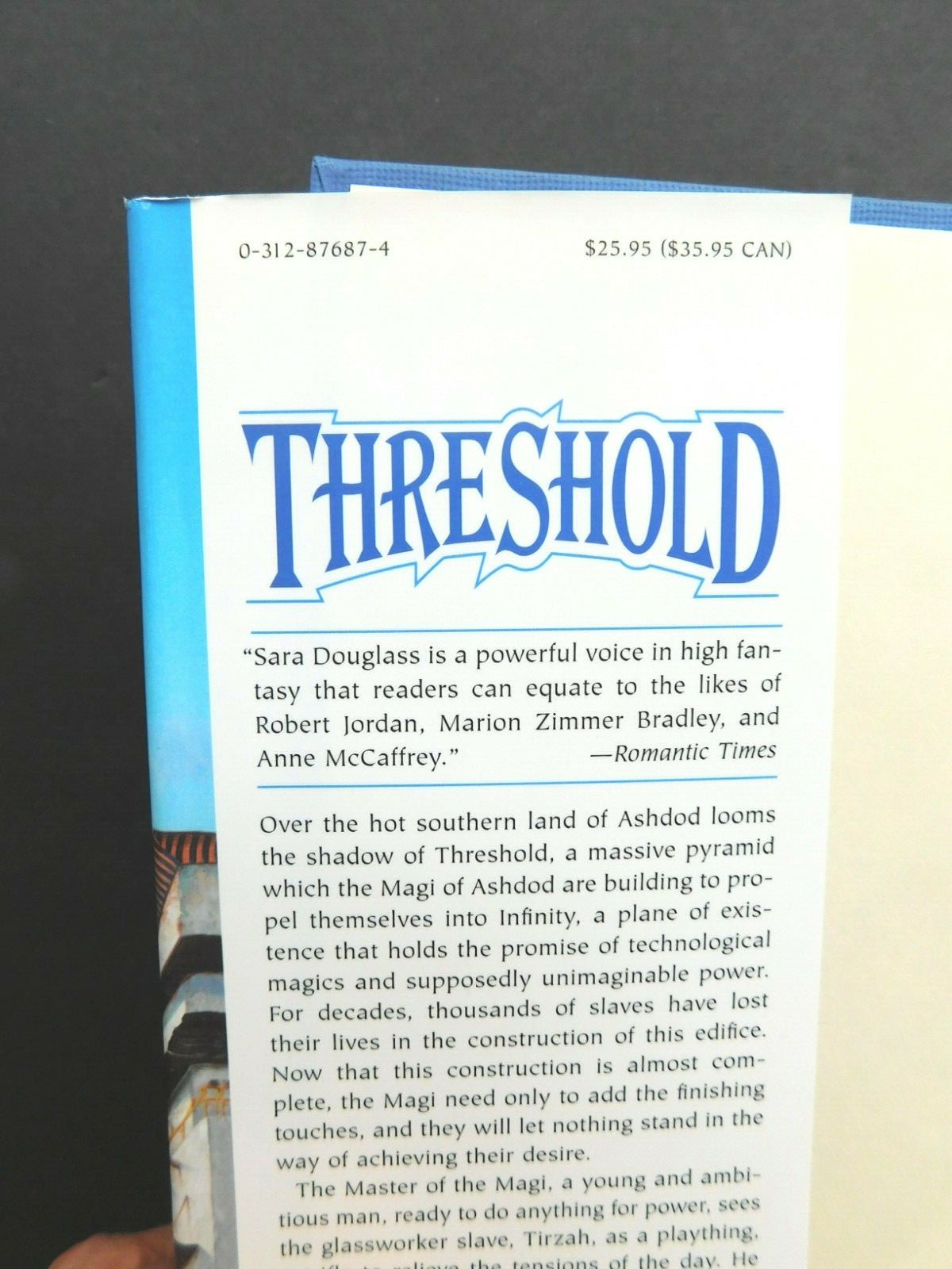 THRESHOLD True 1st ed SARA DOUGLASS  1997 Hardcover HCDJ unread 448 pages