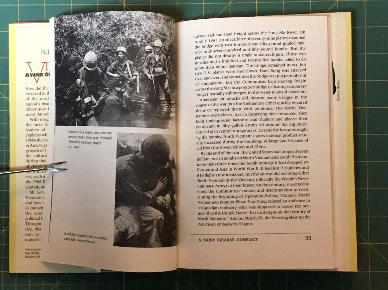 VIETNAM A WAR ON TWO FRONTS By Sidney Lens, 1990, 116 PAGES, Informative!