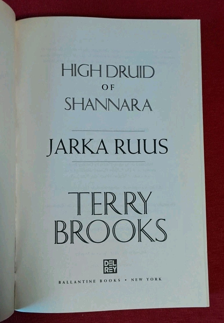High Druid of Shannara Trilogy By Terry Brooks First Trade Paperback Edition Set