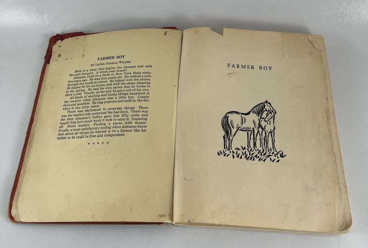 Farmer Boy By Laura Ingalls Wilder 1933 Hardcover