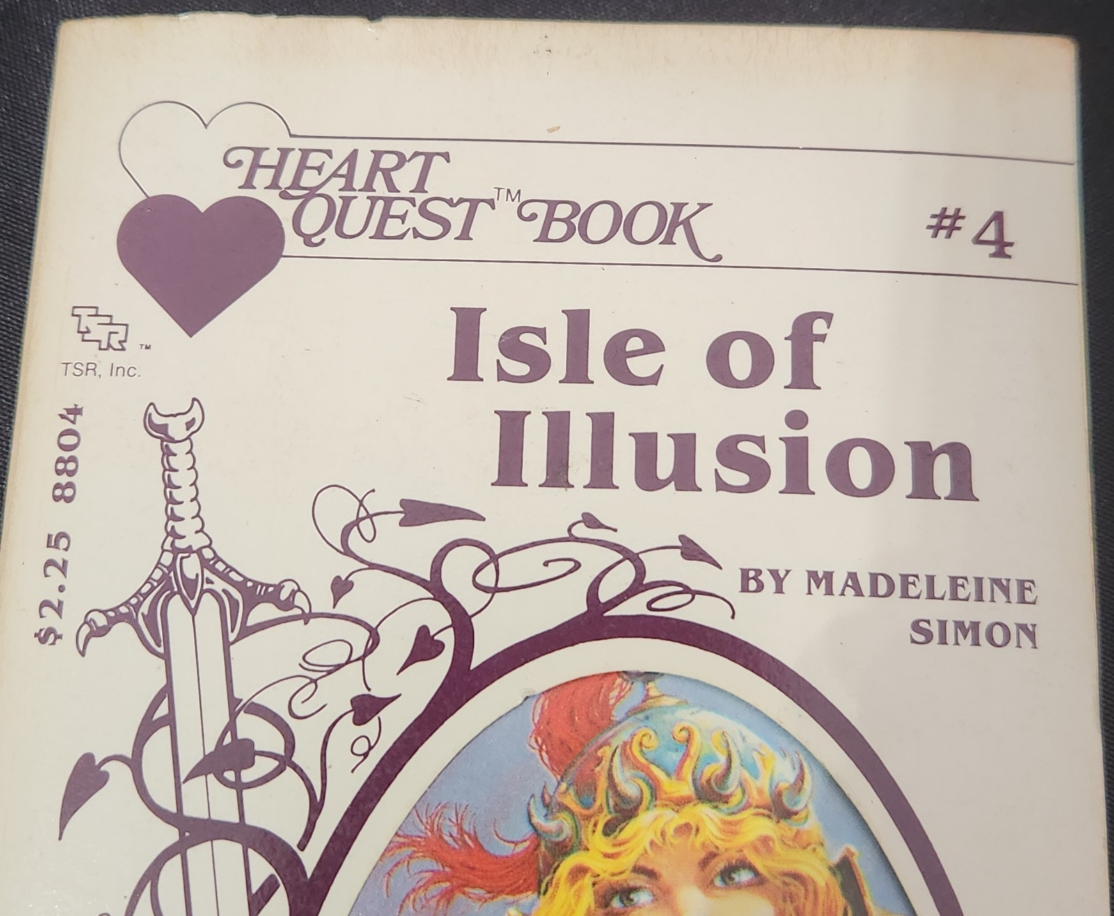 ISLE OF ILLUSION HeartQuest Pick a Path Book #4 TSR fantasy romance VTG 1980s