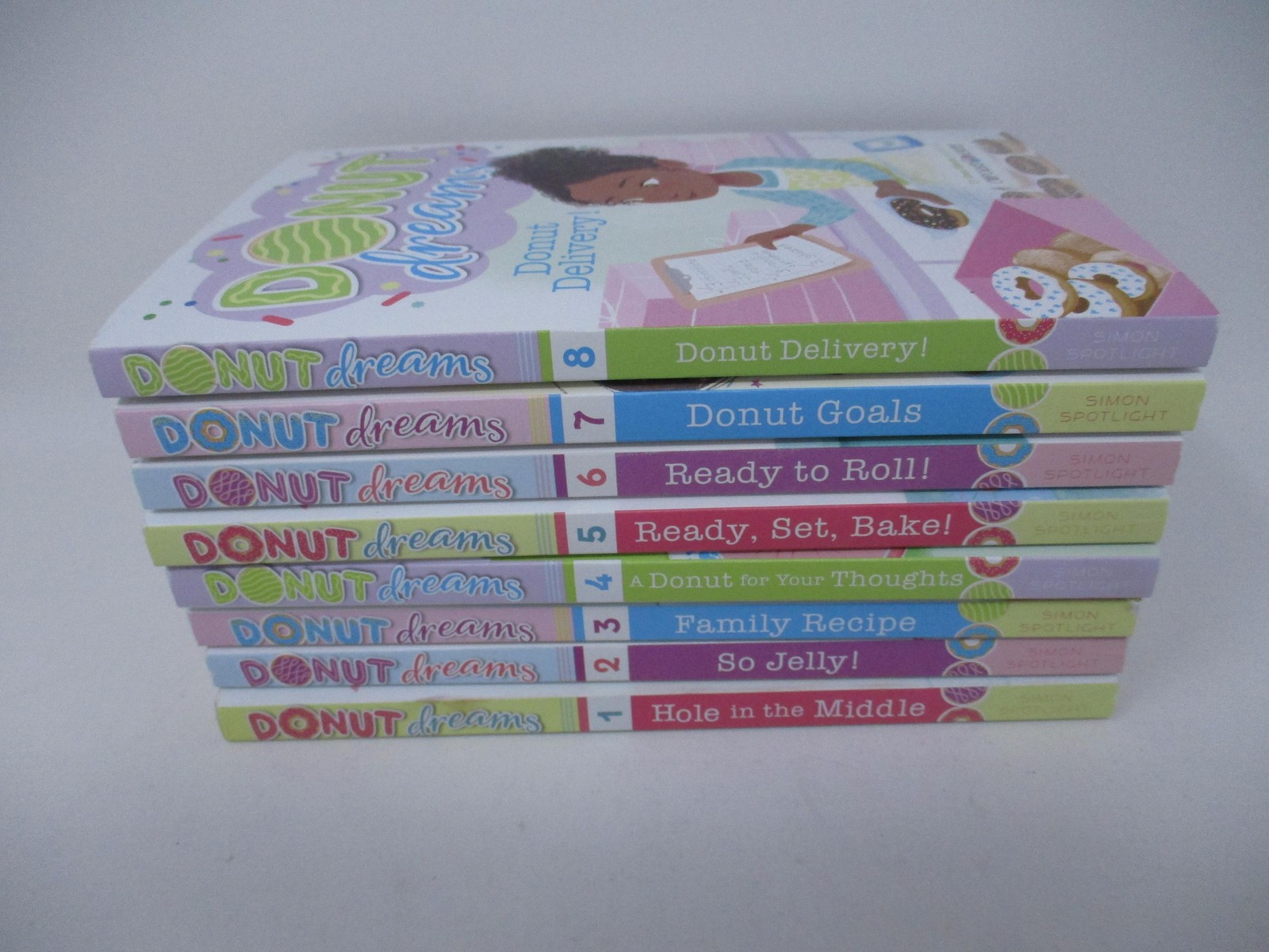 Donut Dreams 8-Book Paperback Set Coco Simon Spotlight Friendship Multicolor