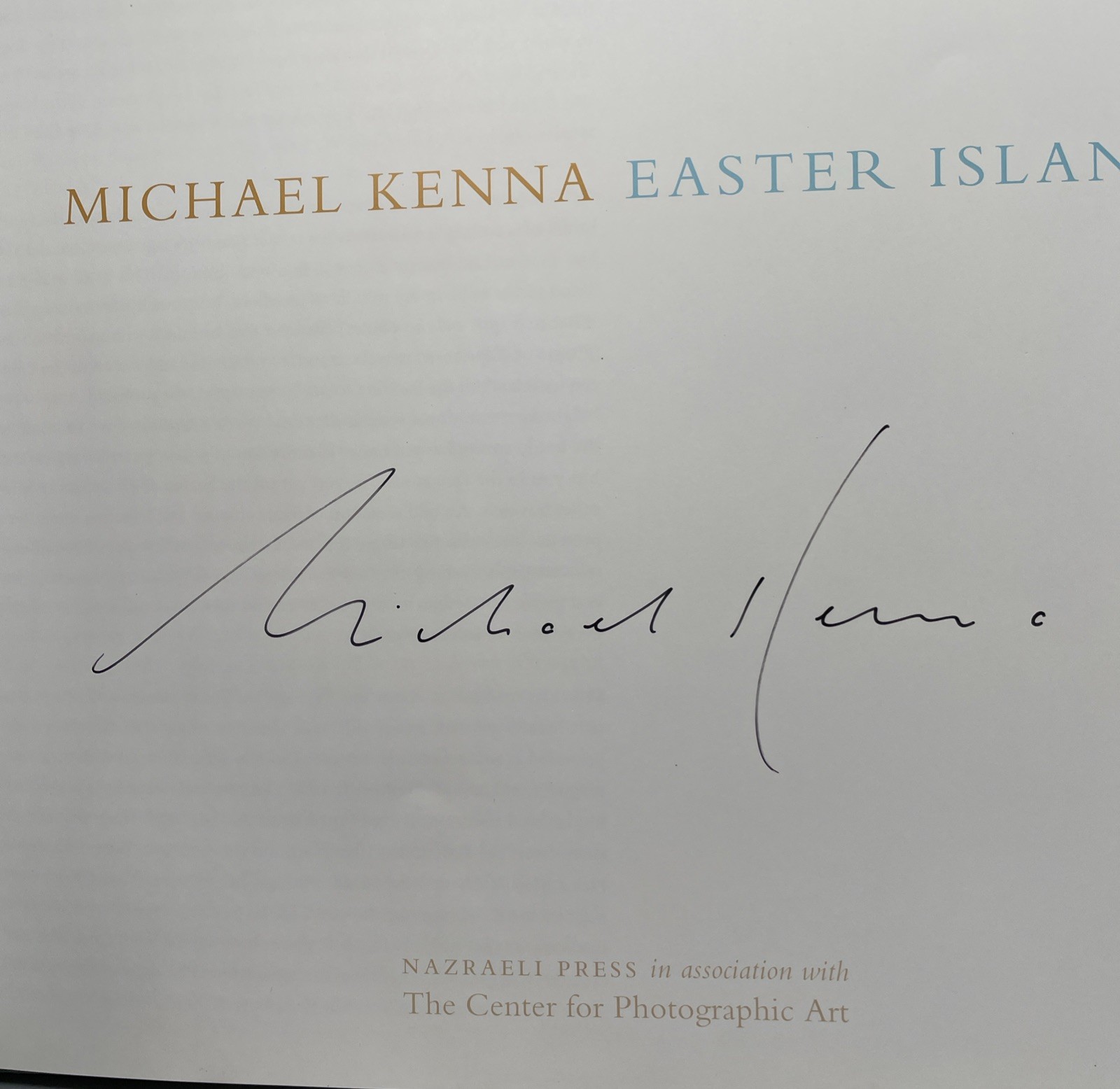 SIGNED Easter Island Michael Kenna 2nd Printing Limited To 2,000 Copies RARE